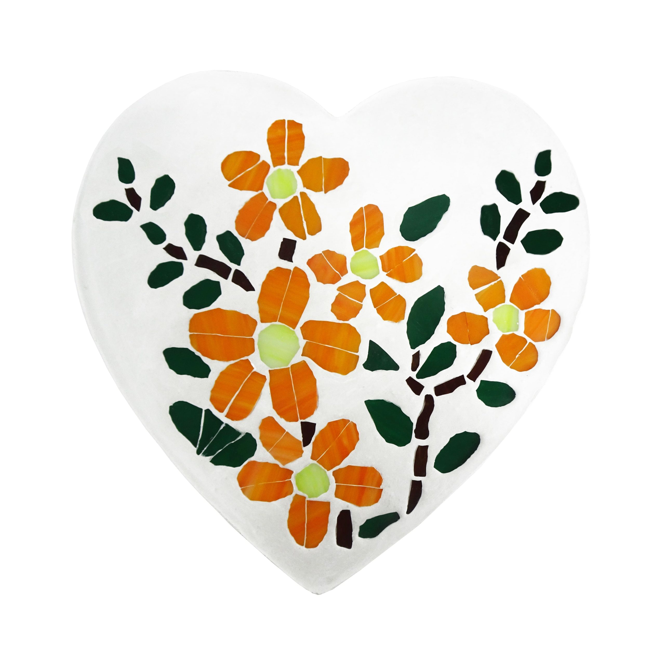 10" Floral Heart Stepping Stone Kit by Make Market®