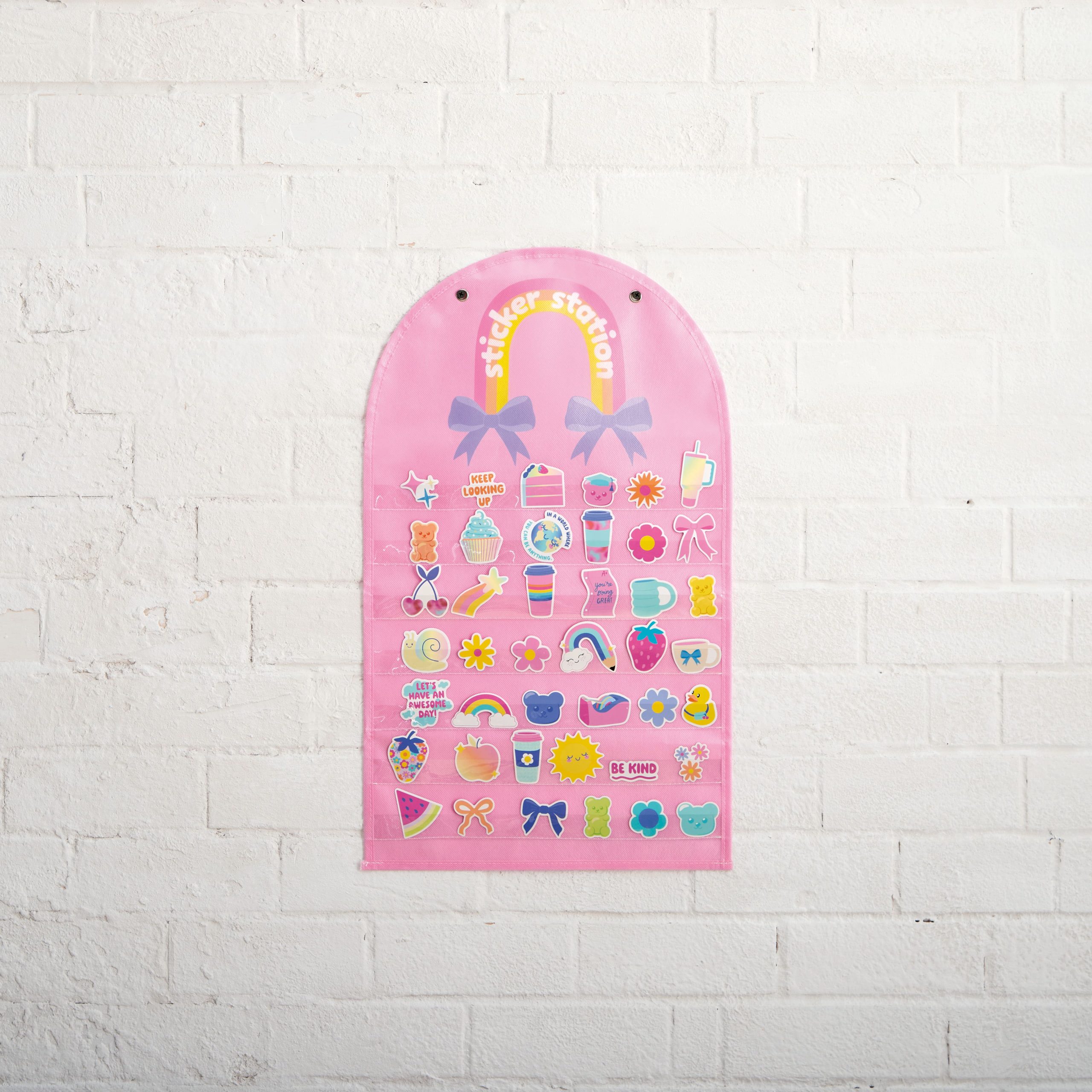 Back to School 24" x 14" Pink Sticker Station by B2C™ - Image 2