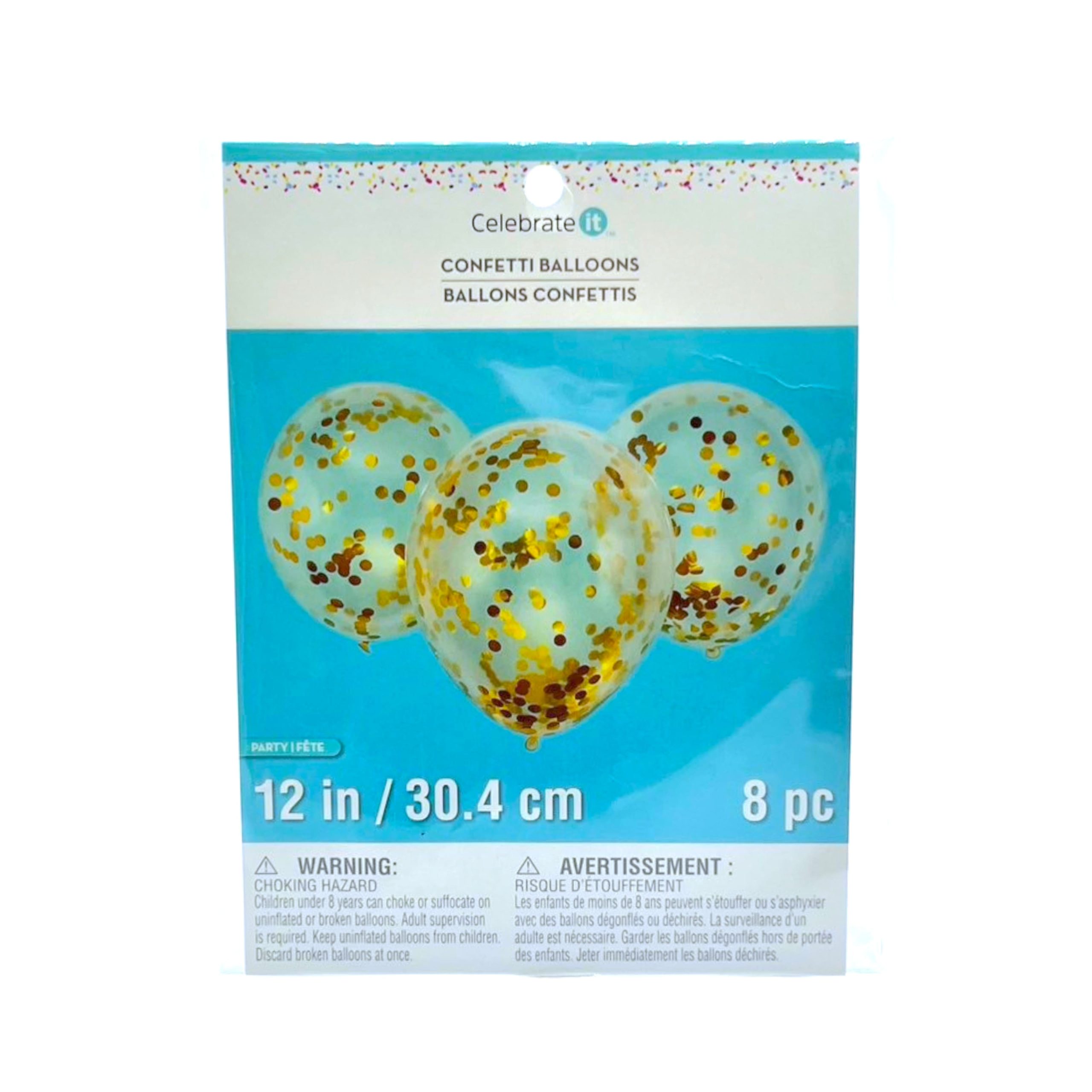 12" Confetti Balloons, 8ct. by Celebrate It™ - Image 3