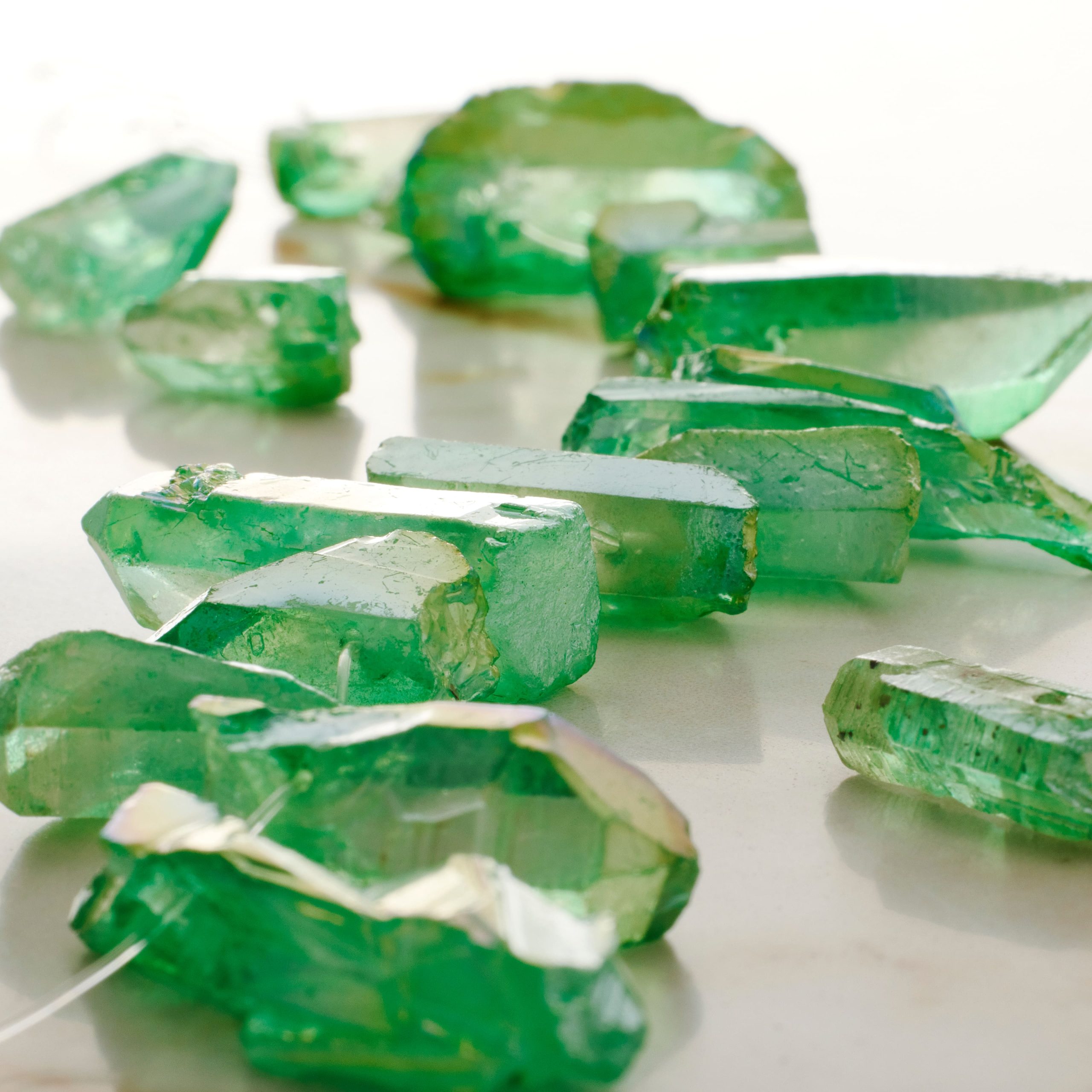Light Green Crystal Quartz Stick Beads by Bead Landing™ - Image 2