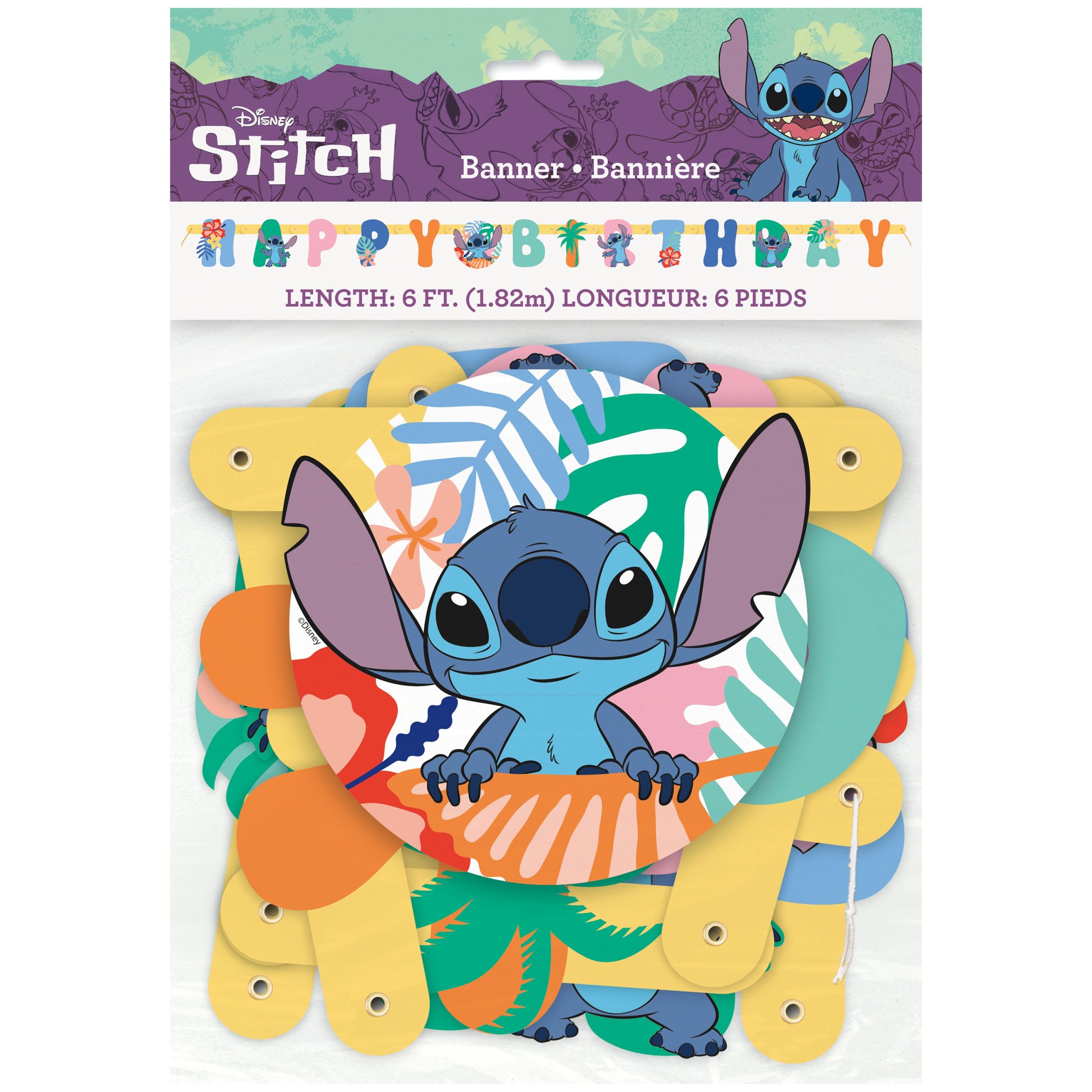 6ft. Disney® Lilo & Stitch Birthday Banner - Image 2