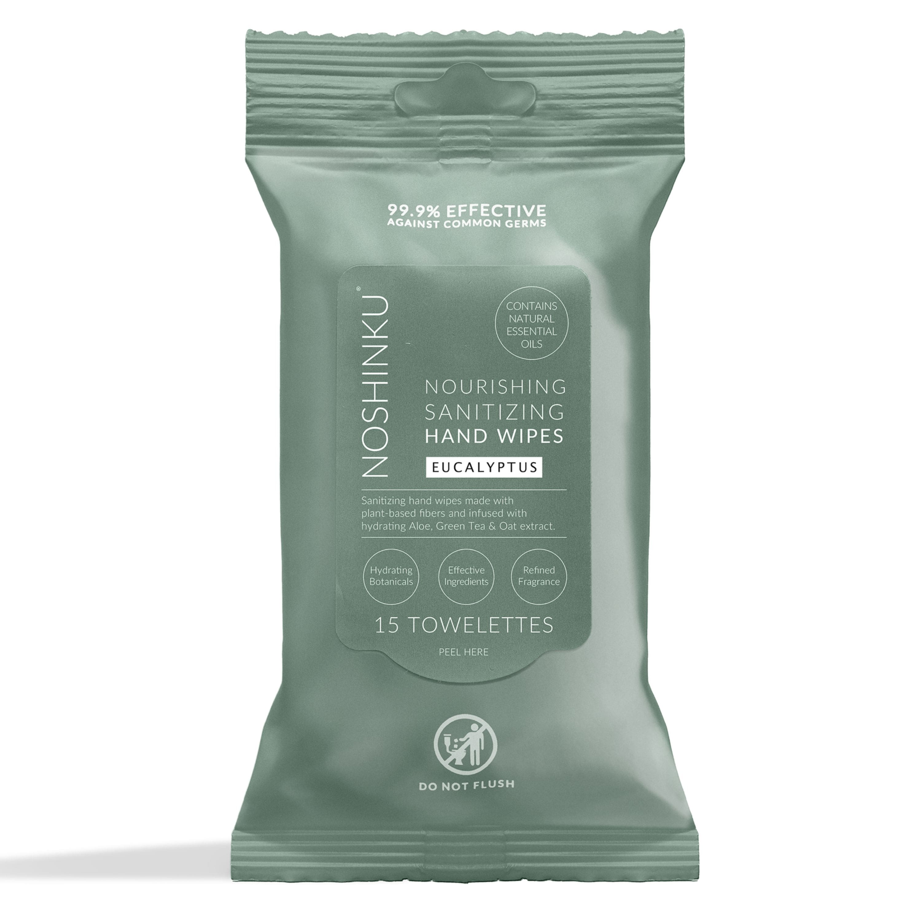 Noshinku Eucalyptus Nourishing Hand Sanitizing Wipes
