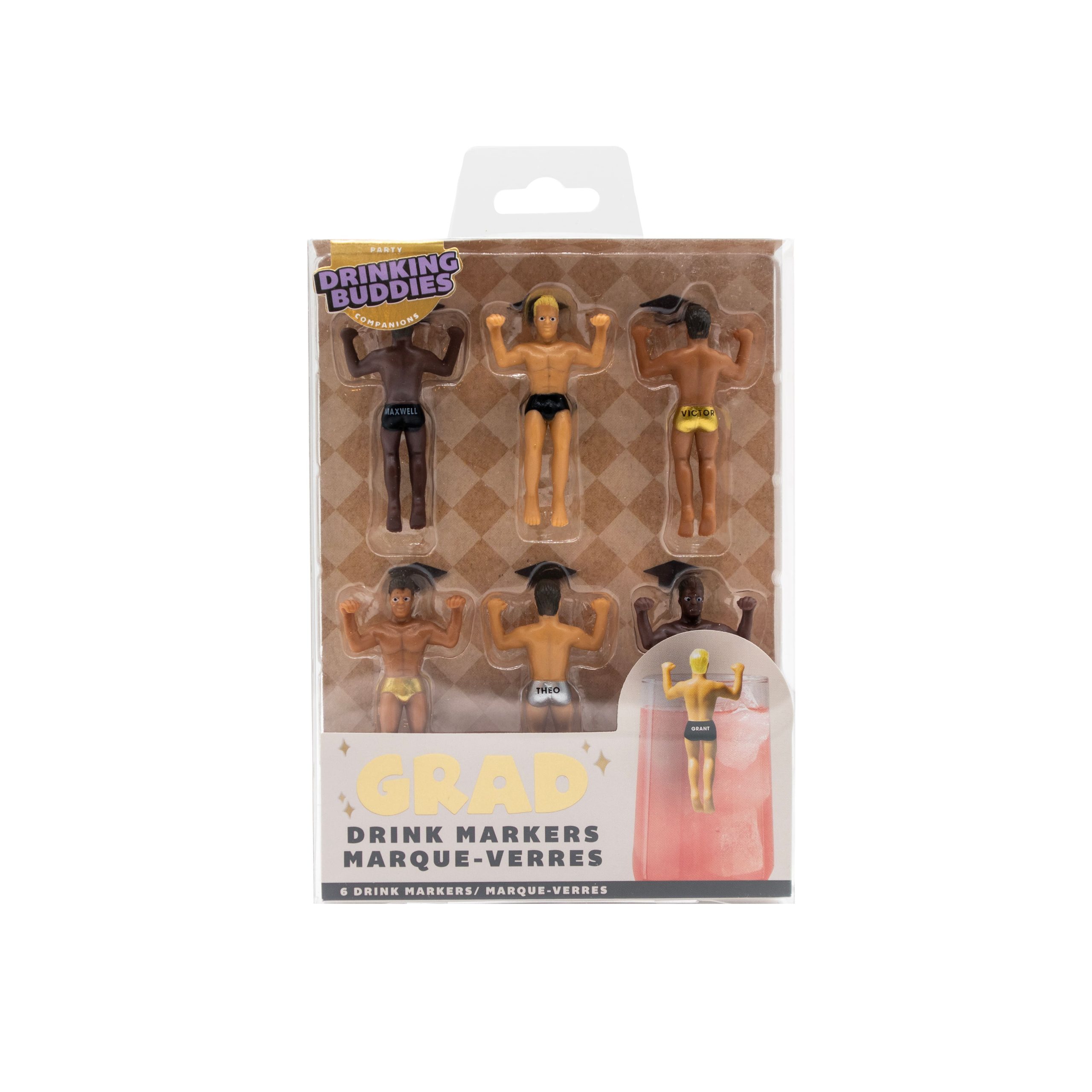 Graduation Drinking Buddies Drink Markers, 6ct. - Image 4
