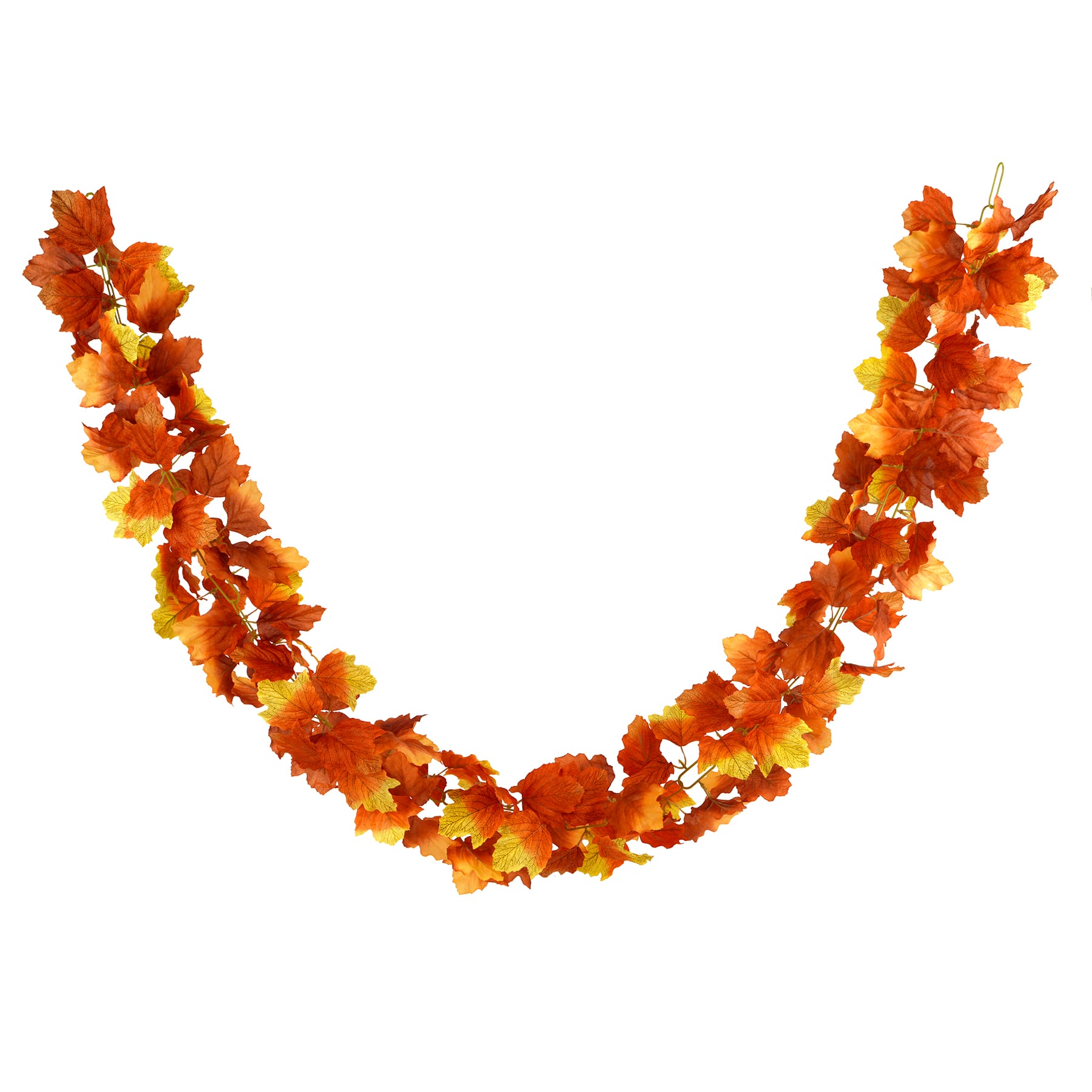 6ft. Brown, Orange & Yellow Maple Leaves Chain Garland by Ashland®