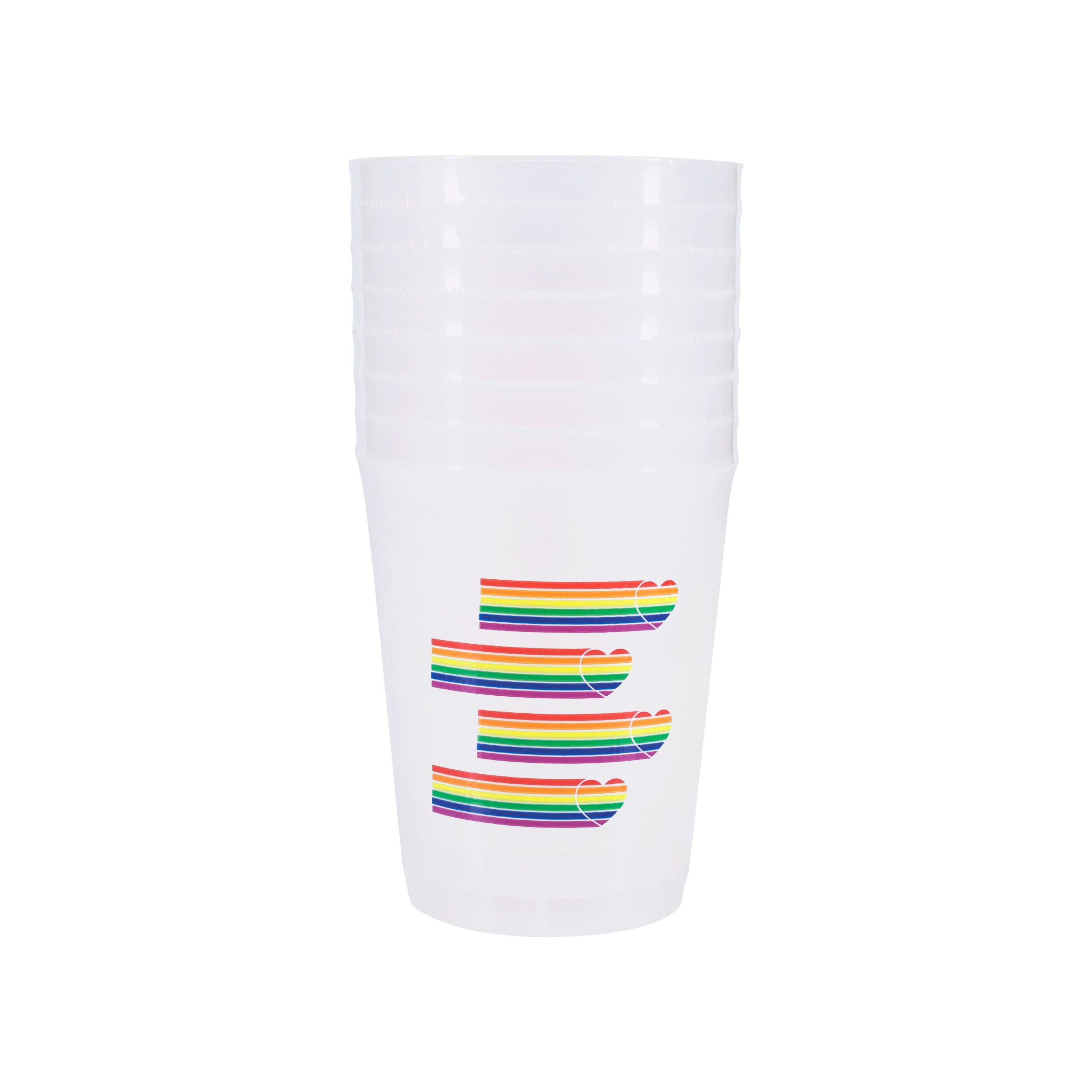16oz. Pride Heart Reusable Cups, 8ct. by Celebrate It™ - Image 2