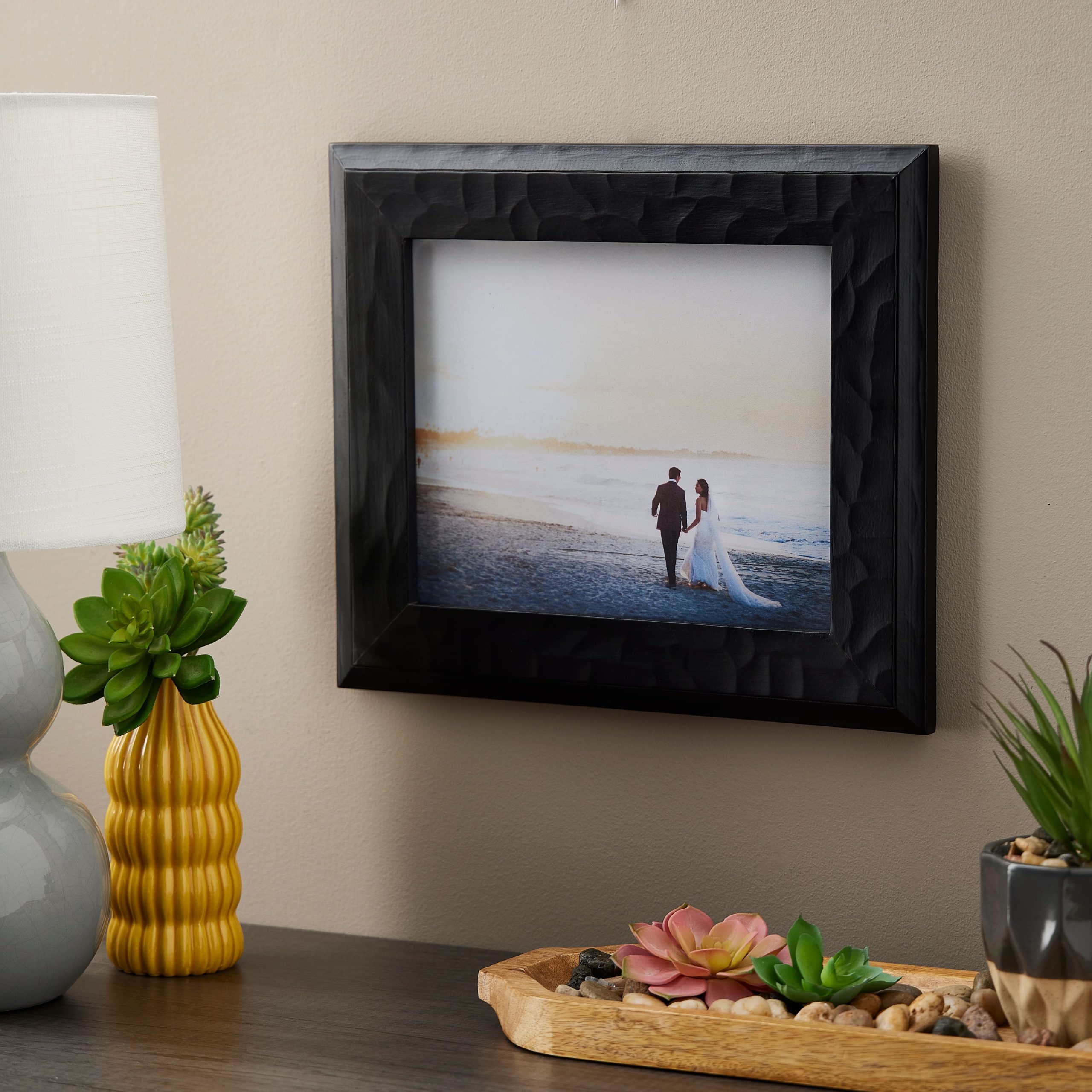 Expressions™ 8" x 10" Black Hammered Frame by Studio Décor® - Image 4