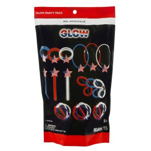 Red, White & Blue Glow Party Pack