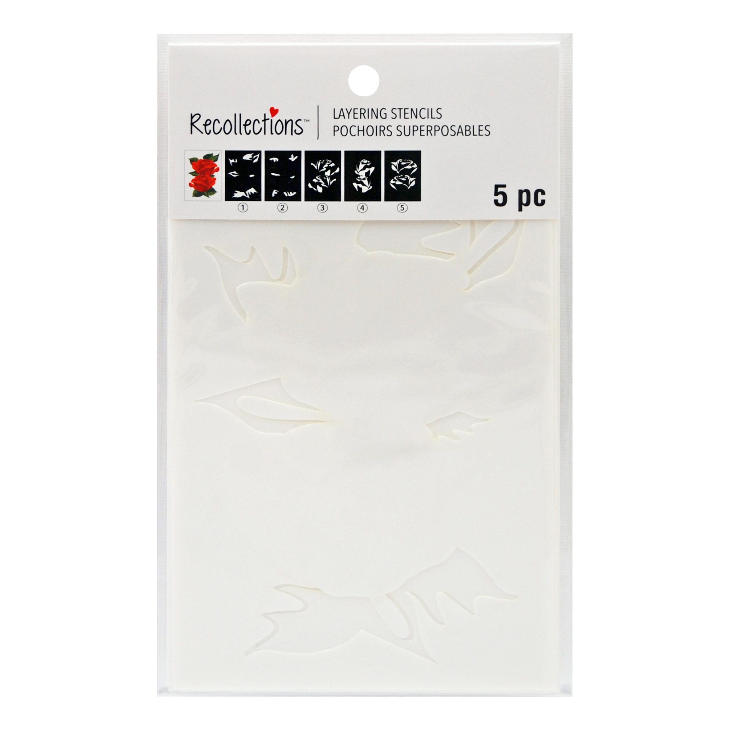 Pair of Roses Layering Stencils by Recollections™ - Image 2