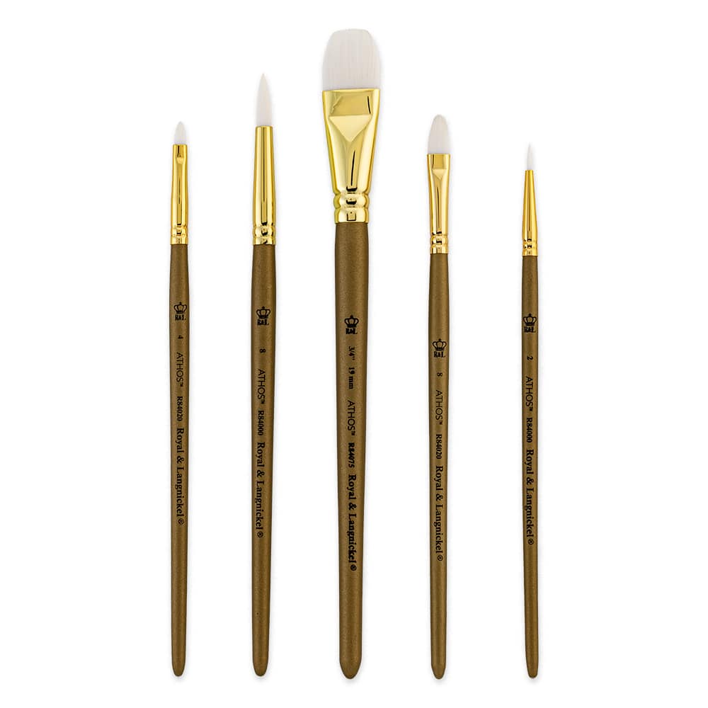 Royal & Langnickel® Athos™ 5 Piece All Media Brush Set