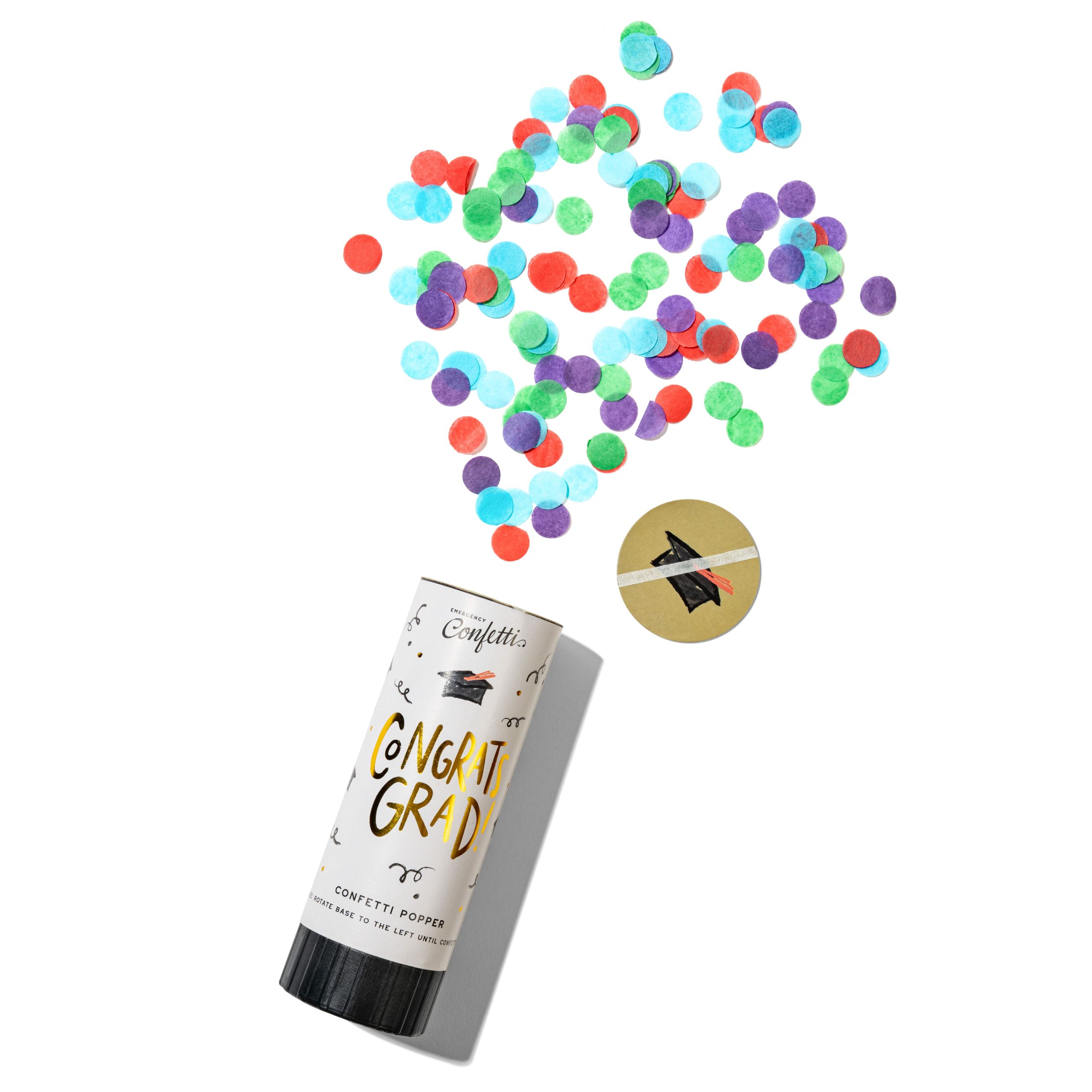 Emergency Confetti Congrats Grad Confetti Popper - Image 2