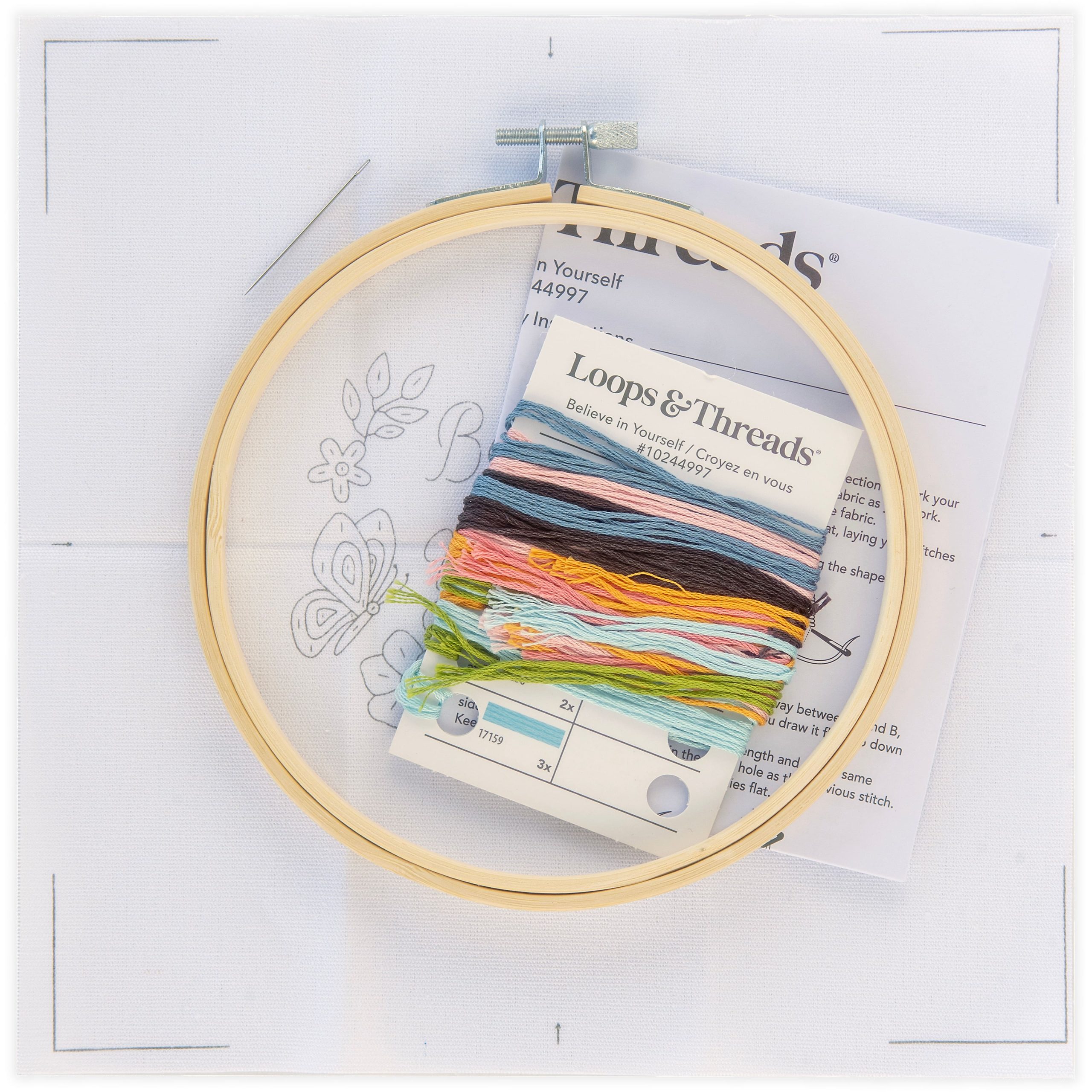 Believe in Yourself Embroidery Kit by Loops & Threads® - Image 2
