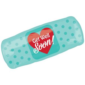 29" Get Well Soon Band-Aid Foil Balloon