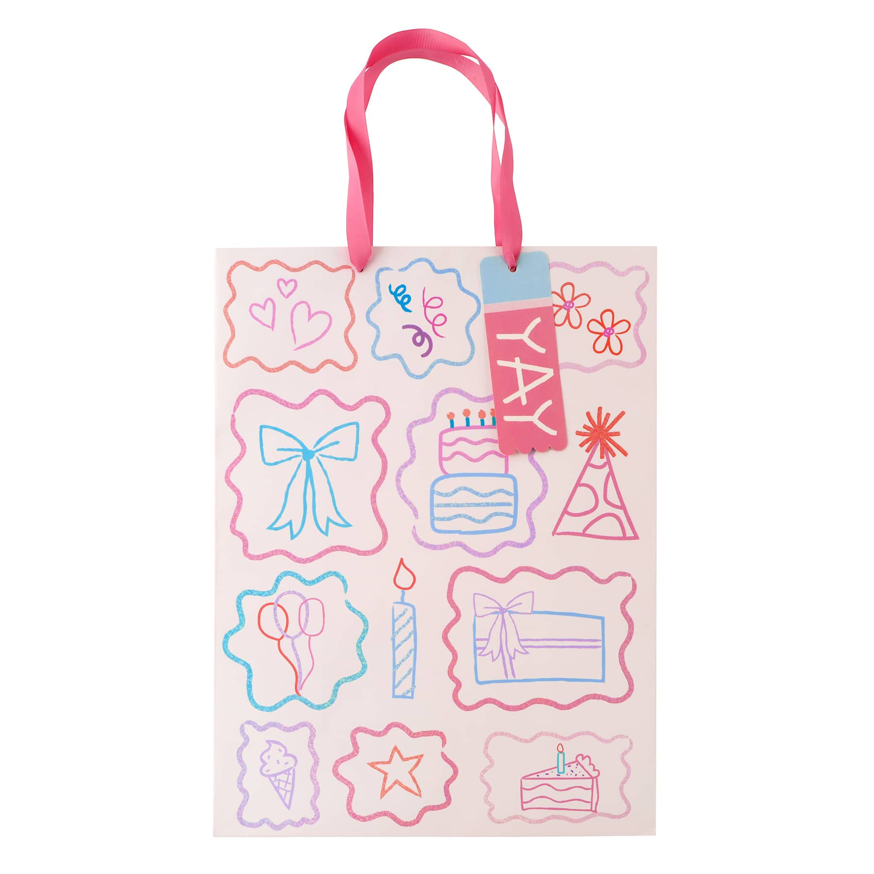 Large Paper Gift Bag with Ribbon Handles by Celebrate It™