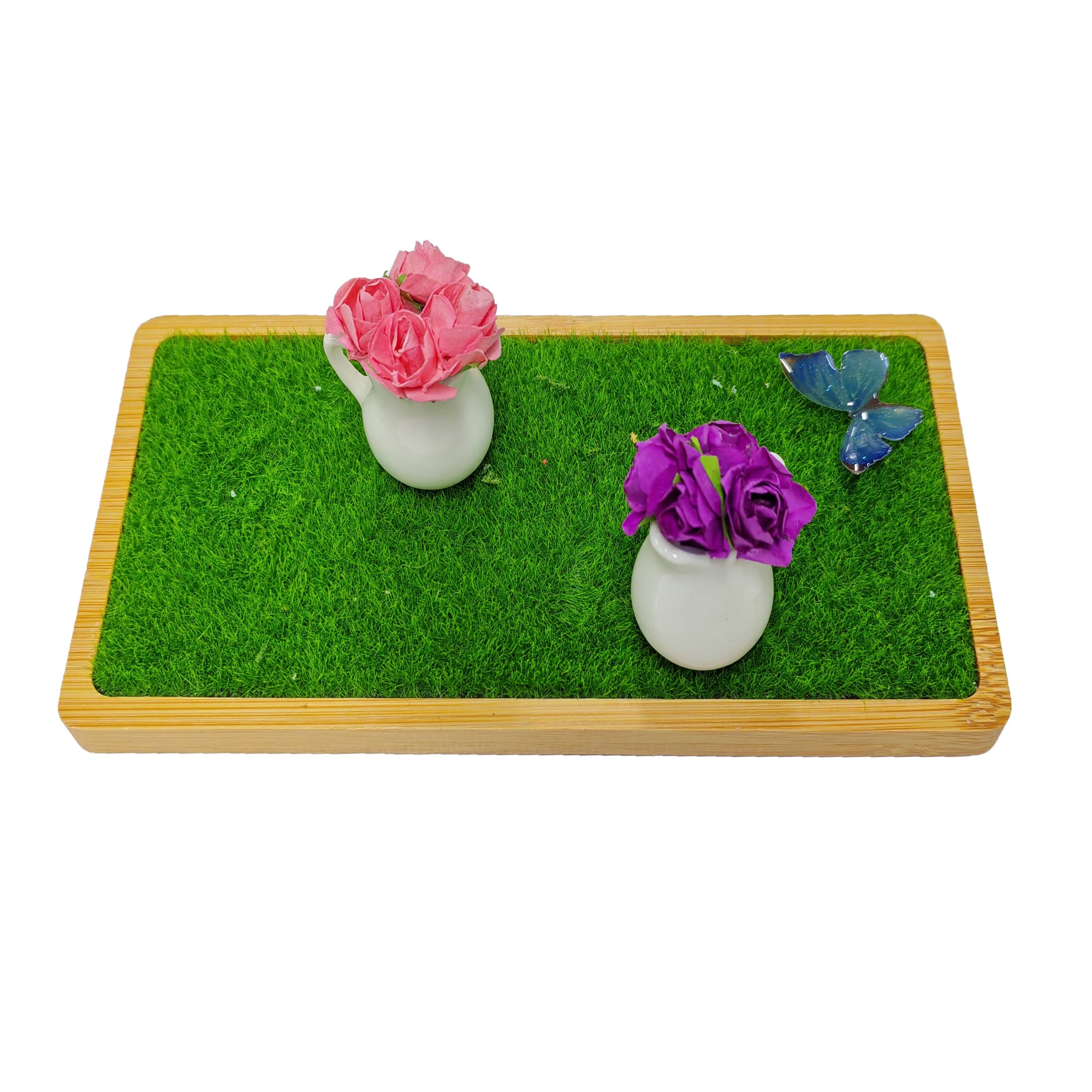 Mini Pink & Purple Flower Pitcher Decoration Set by Ashland - Image 2