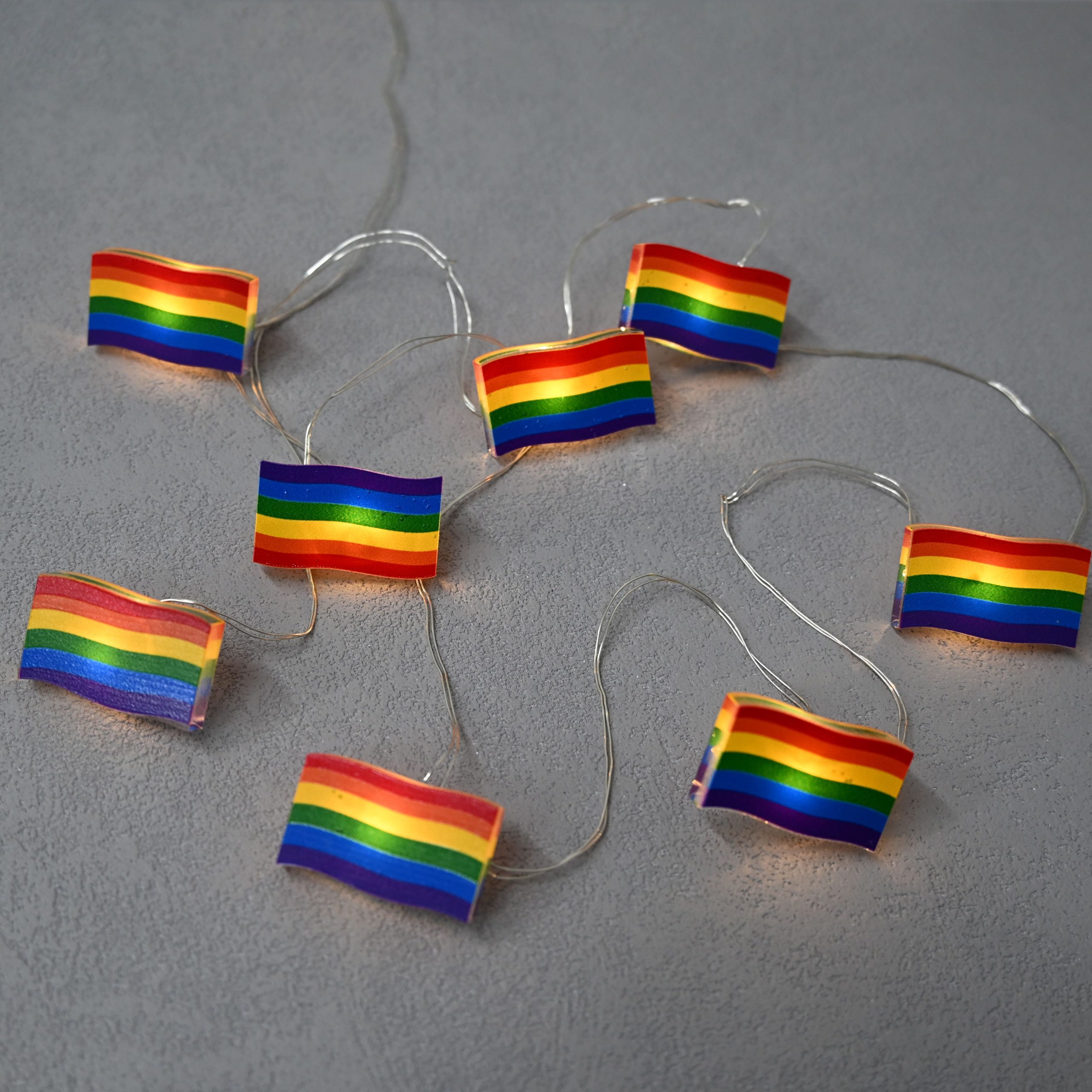 12ct. Pride Flag Warm White LED Crafting Lights by Celebrate It™ - Image 2