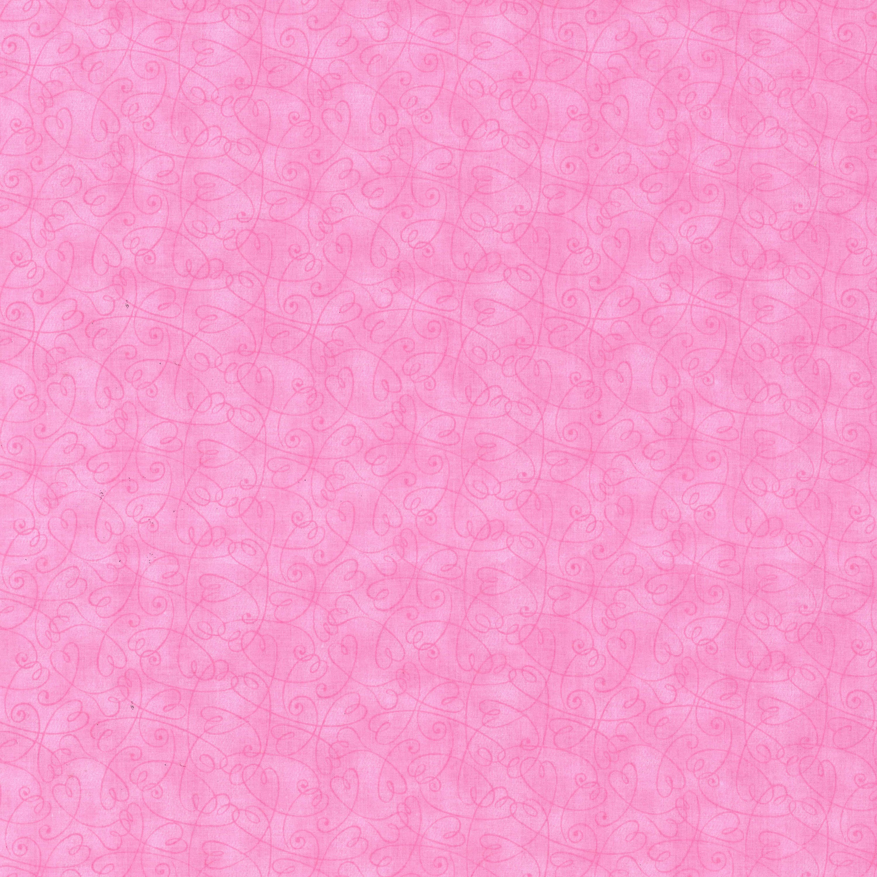 Fabric Traditions Pink Tonal Swirl Hearts Cotton Fabric
