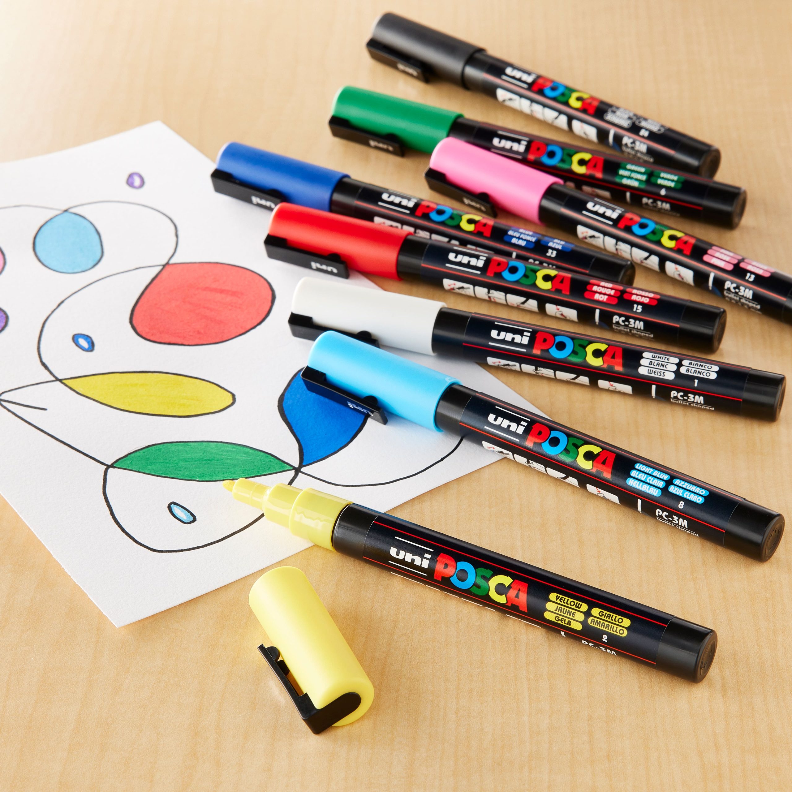 Uni Posca PC-5M Medium Tip Paint Marker Set - Image 2