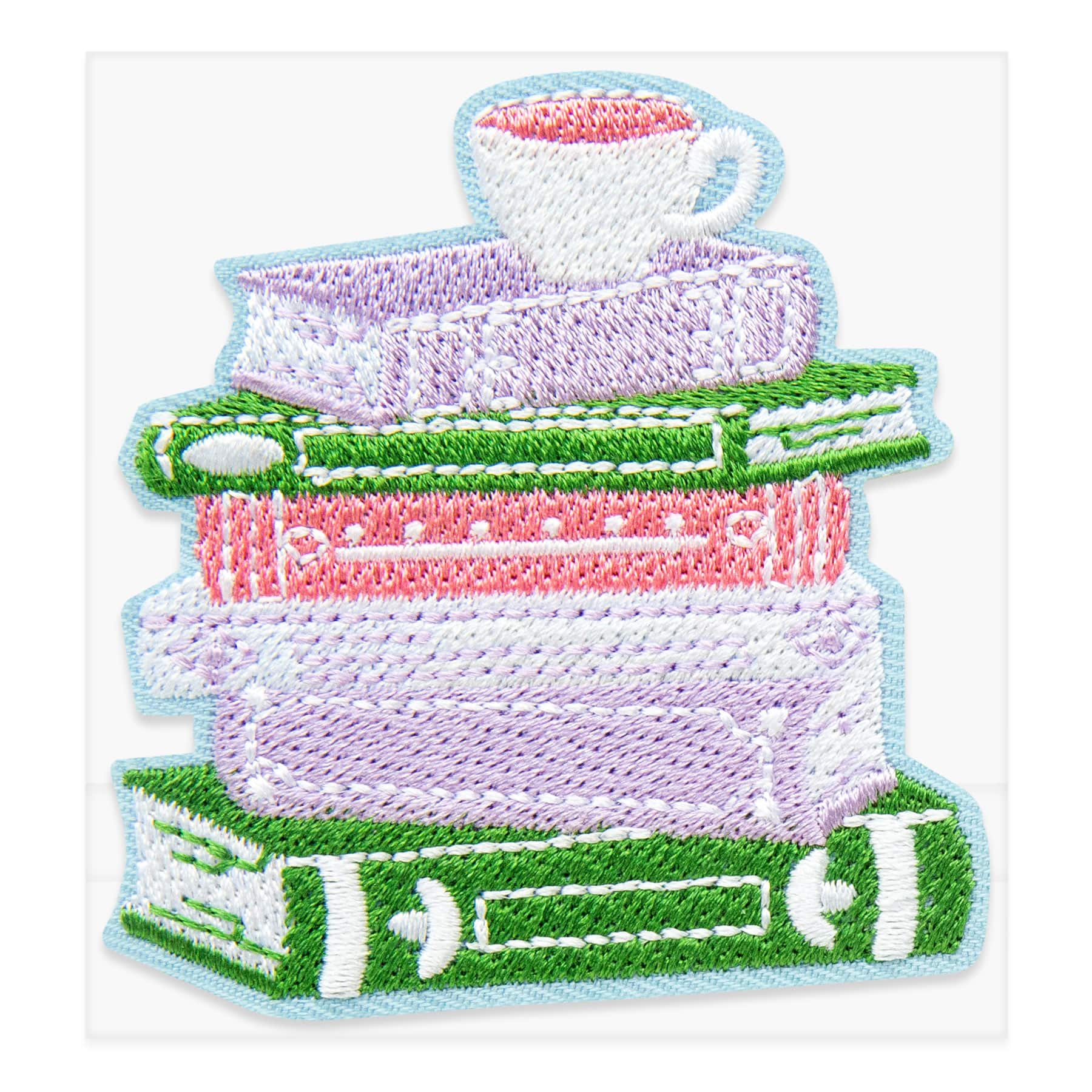 Books Embroidered Iron-On & Adhesive Patch by Make Market® - Image 3