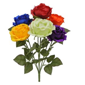18.5" Rainbow Rose Bush by Celebrate It™