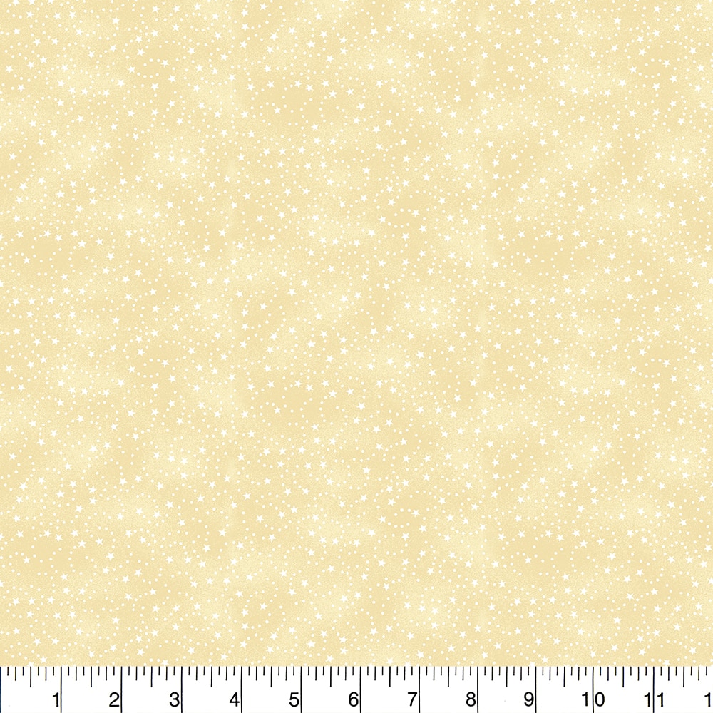 Fabric Traditions Stars Cream Cotton Quilting Fabric