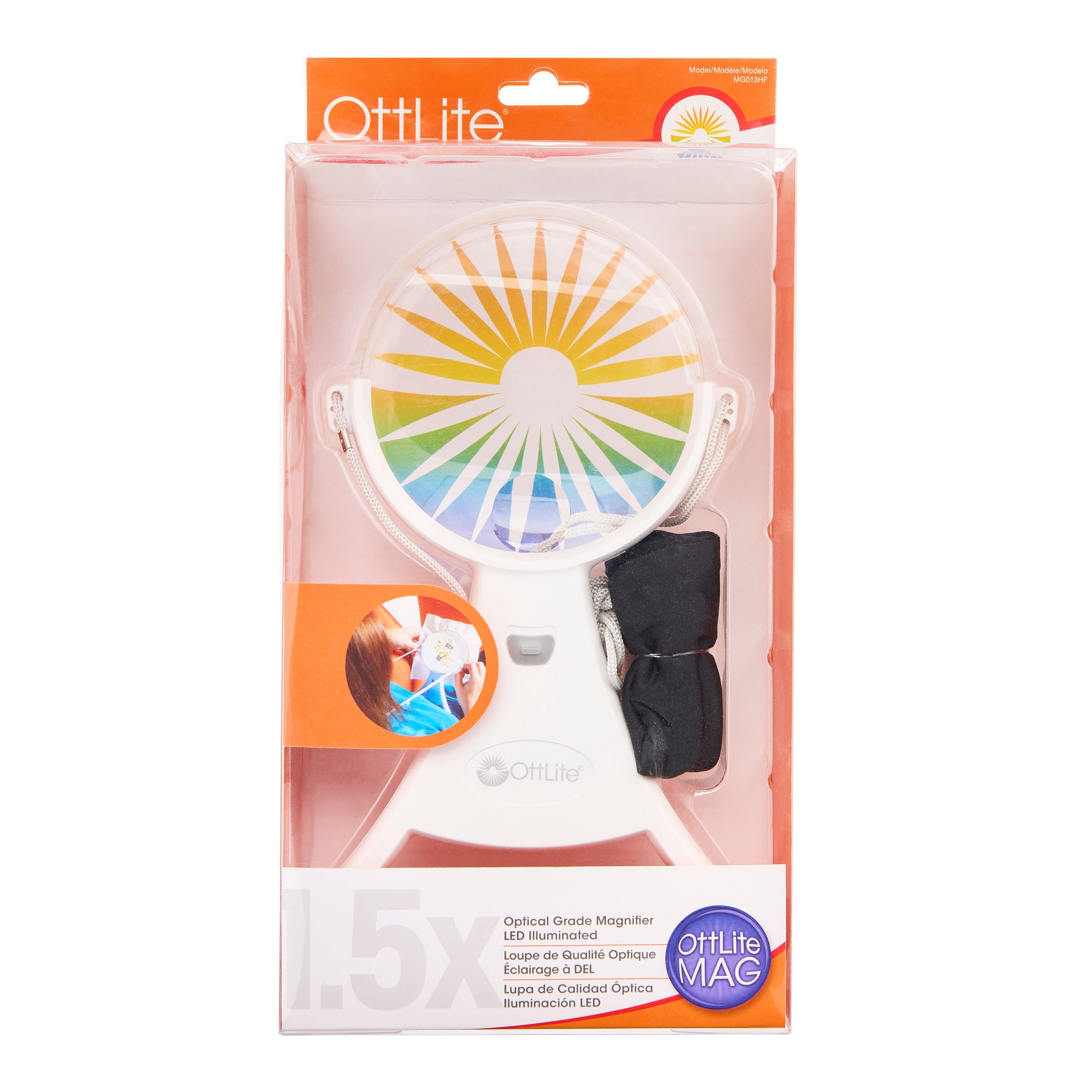 OttLite® 4" Hands-Free LED Magnifier - Image 3