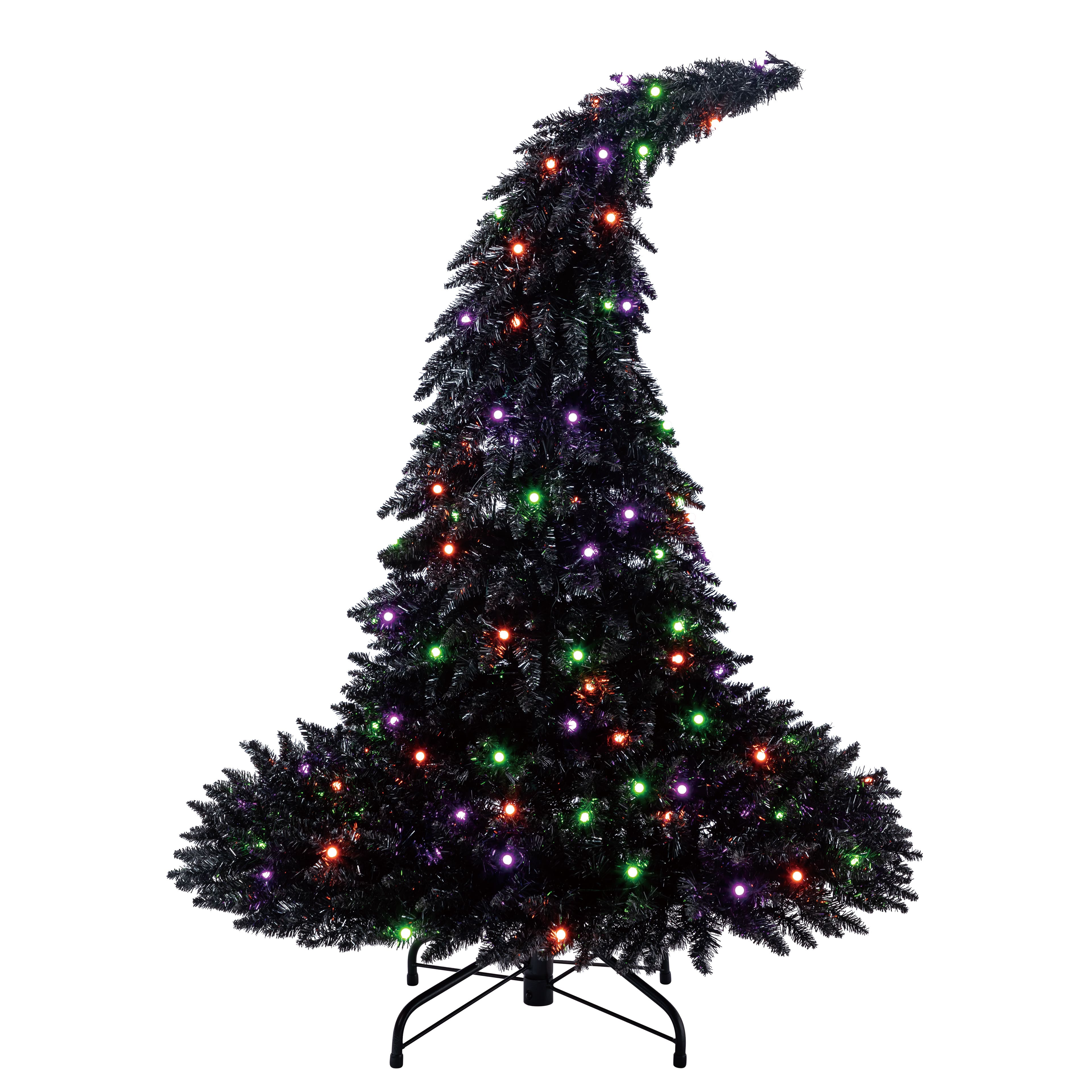 4ft. Pre-Lit Witch Hat Tree, Multicolor LED Lights by Ashland®