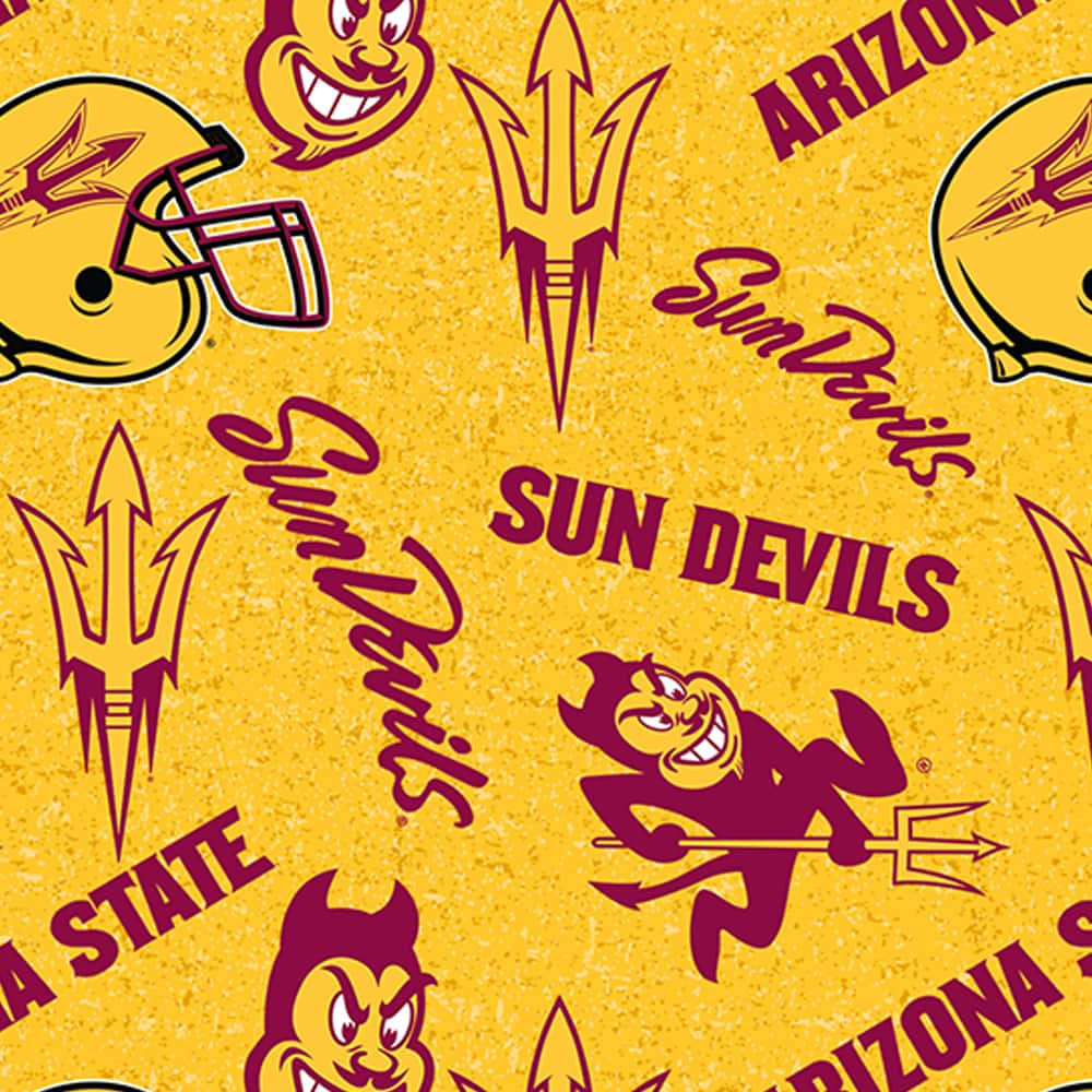 NCAA Arizona State Tone-on-Tone Cotton Fabric