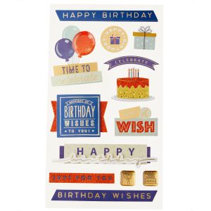 Time to Celebrate Birthday Dimensional Stickers by Recollections™