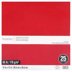 12" x 12" Cardstock Paper by Recollections™, 25 Sheets