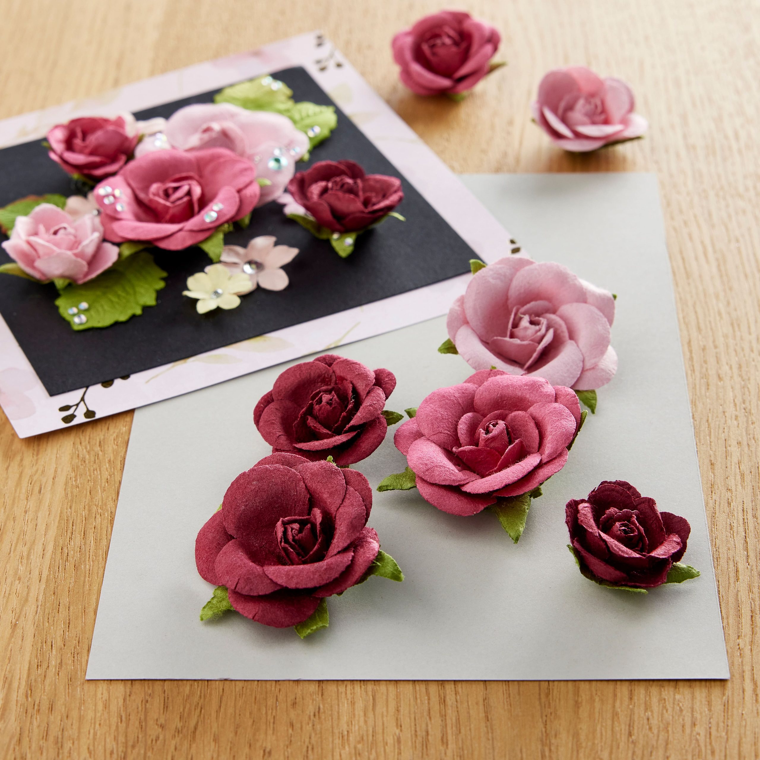 Red Sweetwater Paper Flower Embellishments By Recollections™ - Image 2