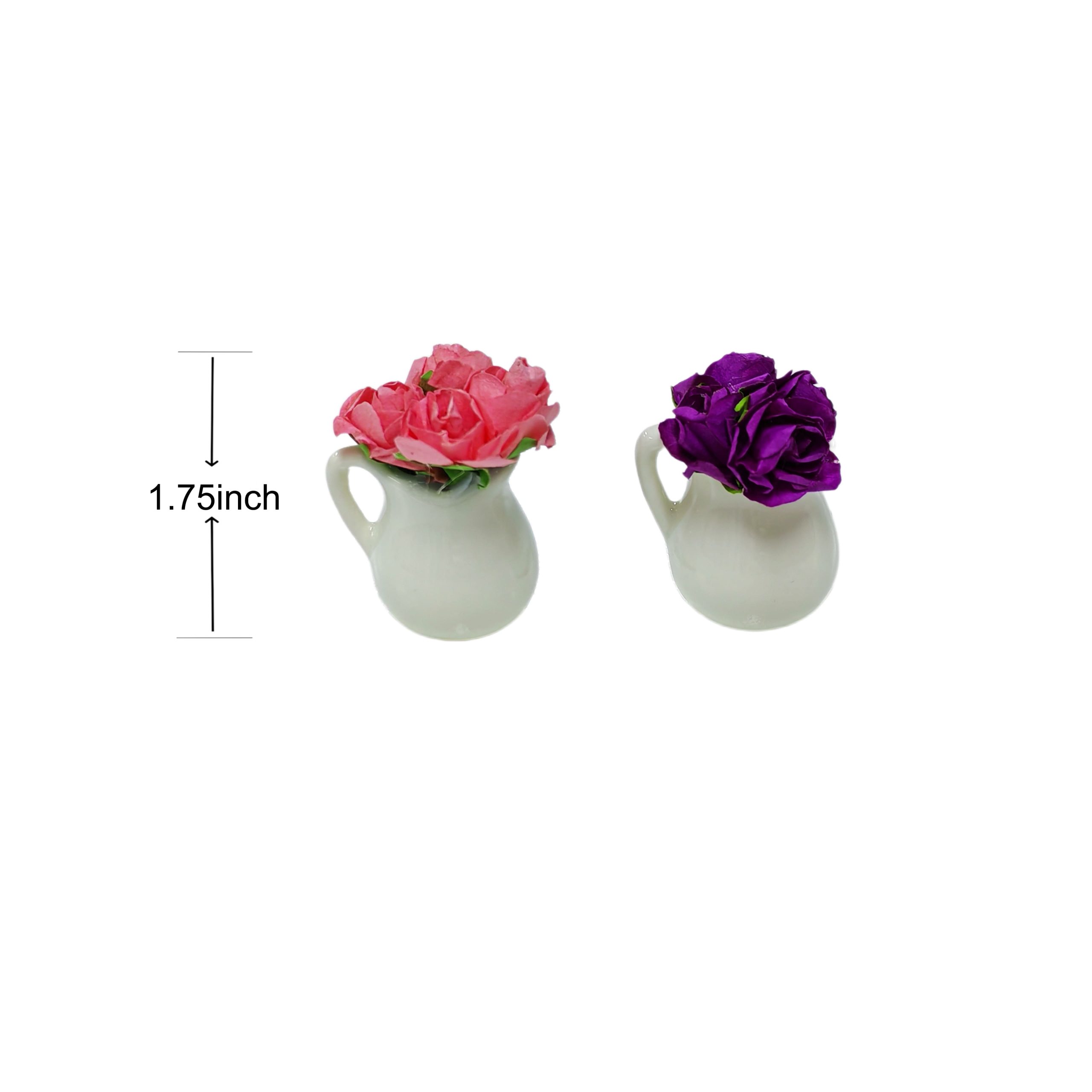 Mini Pink & Purple Flower Pitcher Decoration Set by Ashland - Image 3