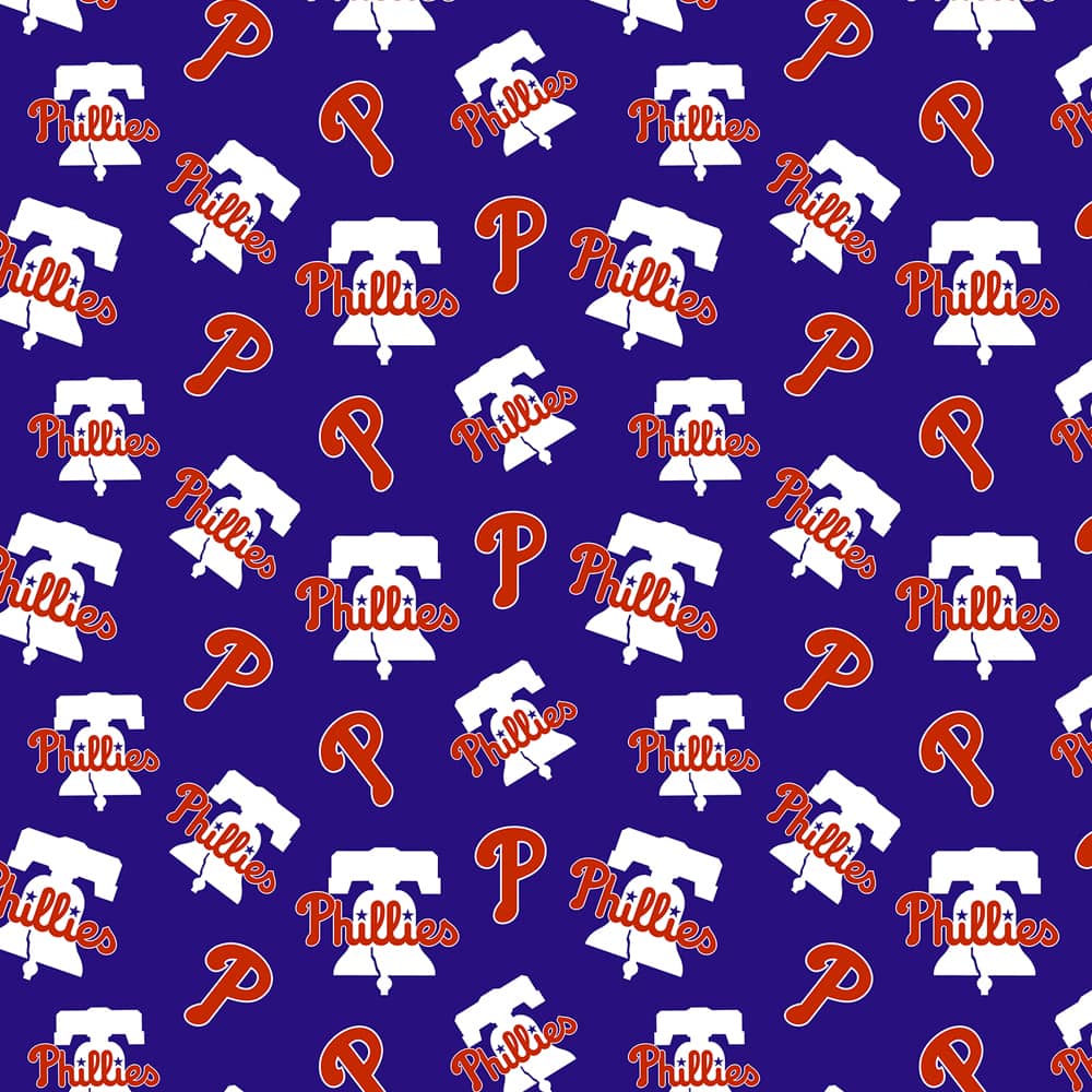 MLB Philadelphia Phillies Logo Cotton Fabric
