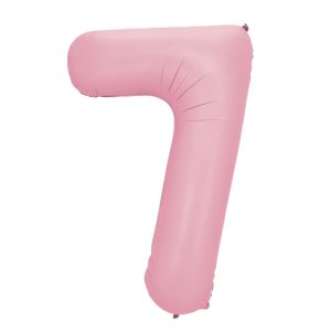 34" Light Pink Number Foil Balloon