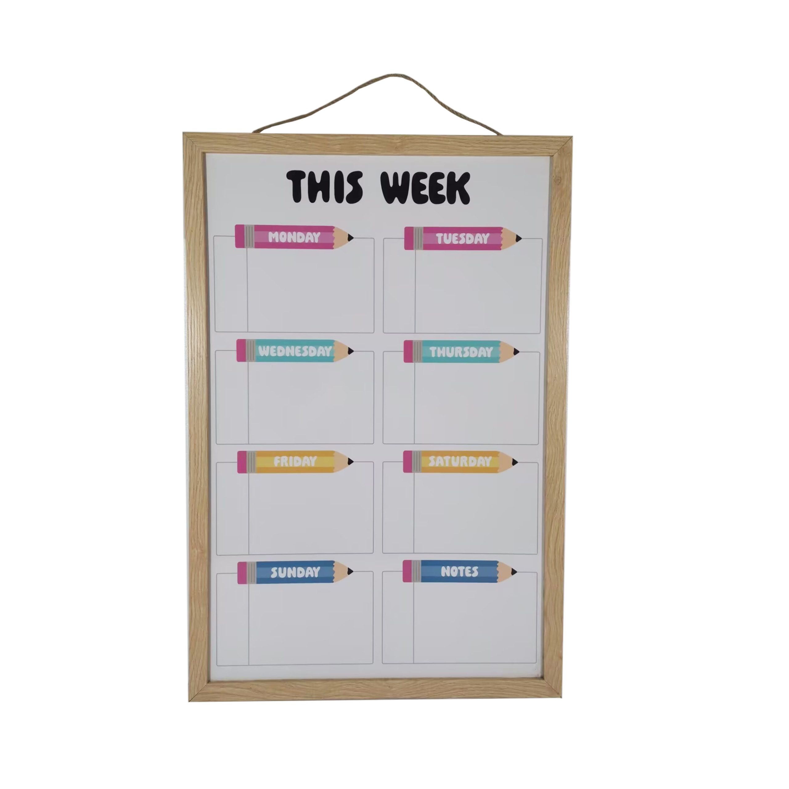 Class Rules! 20.25" x 30.25" Weekly Schedule Dry Erase Board by B2C™