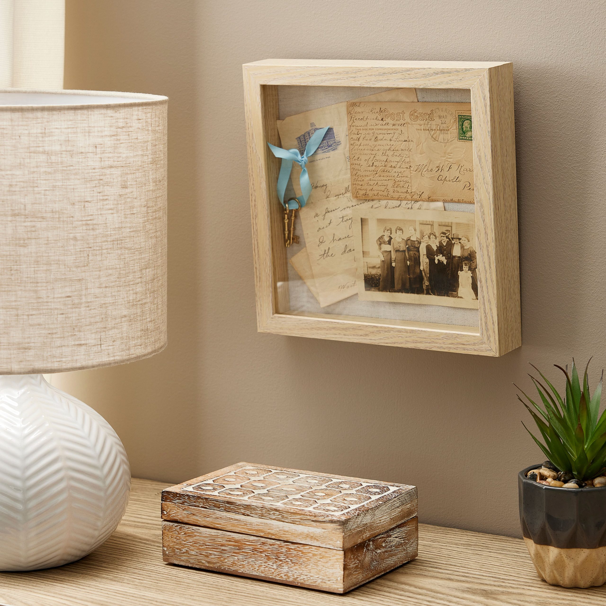Blonde Belmont Shadow Box by Studio Décor® - Image 2