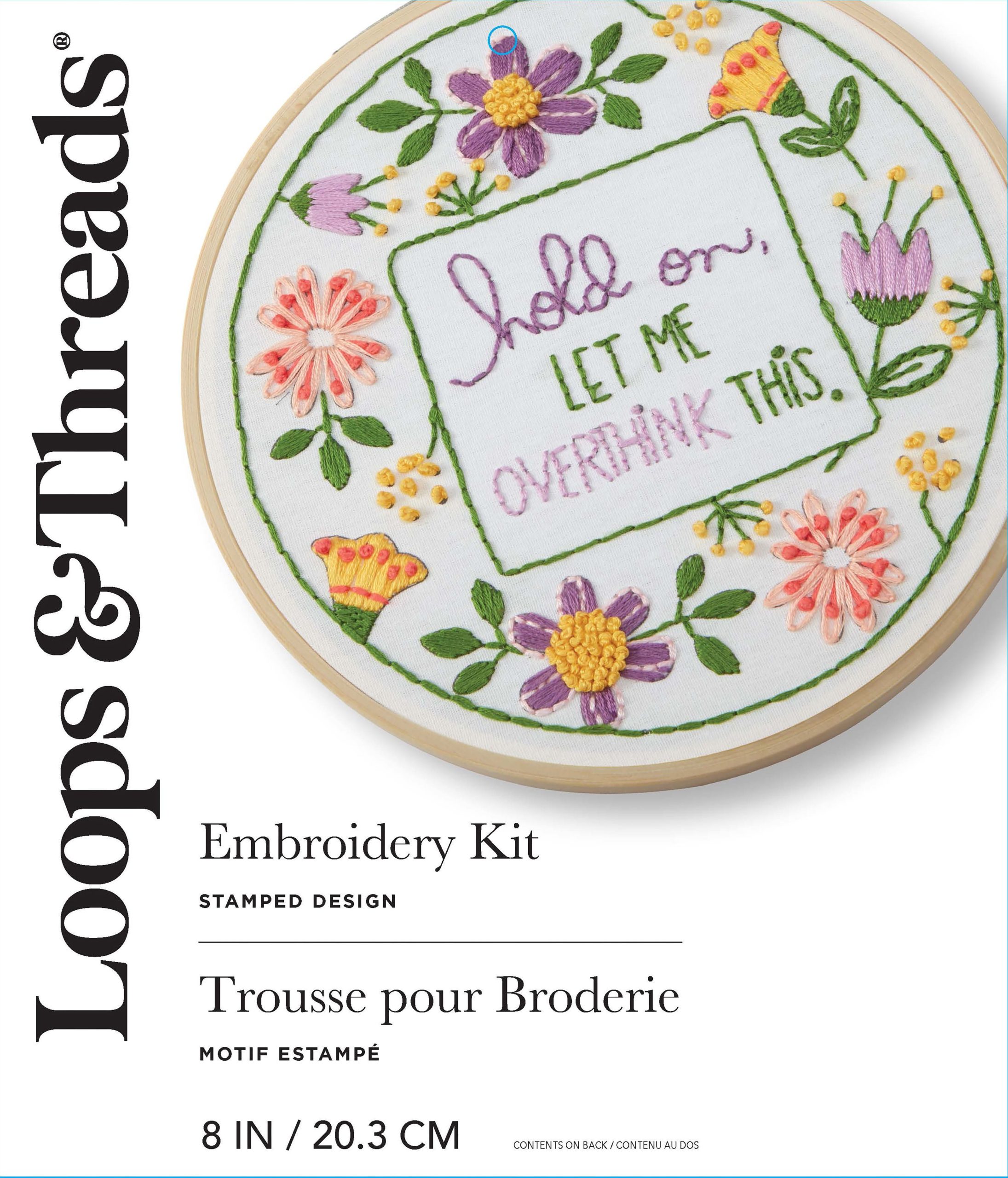 8" Overthink Embroidery Kit by Loops & Threads® - Image 2