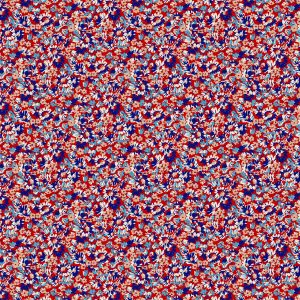 Fabric Editions Red Annabell Floral Cotton Fabric