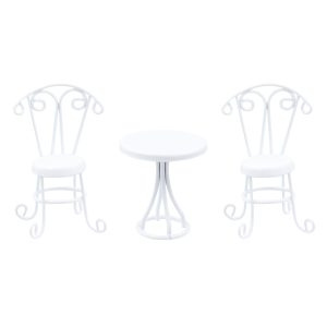 Mini White Metal Bistro Set by Ashland®