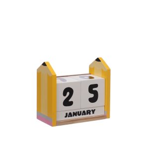 Class Rules! 5.5" Block Calendar Tabletop Décor by B2C™