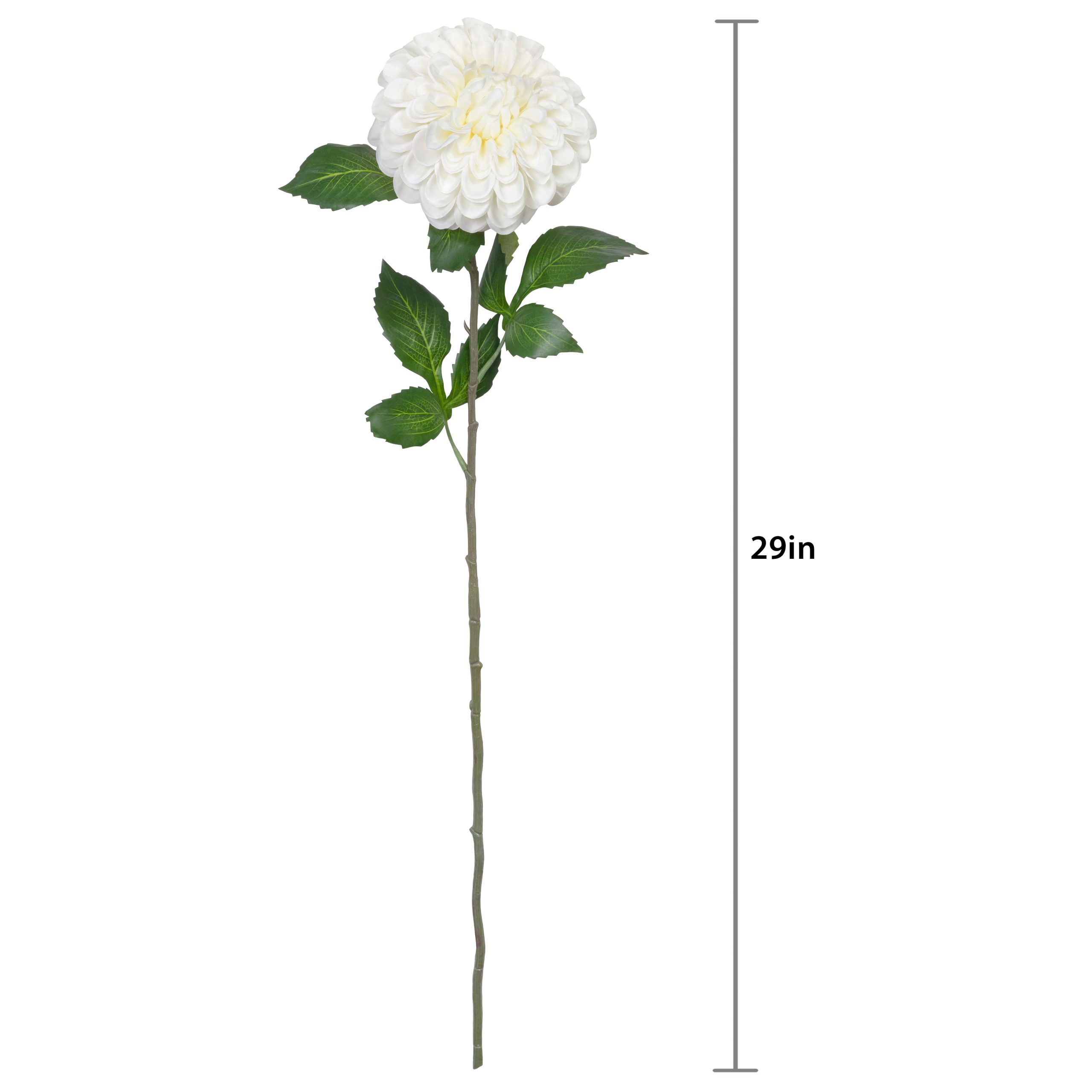 29.5" White Ball Dahlia Stem by Ashland® - Image 3