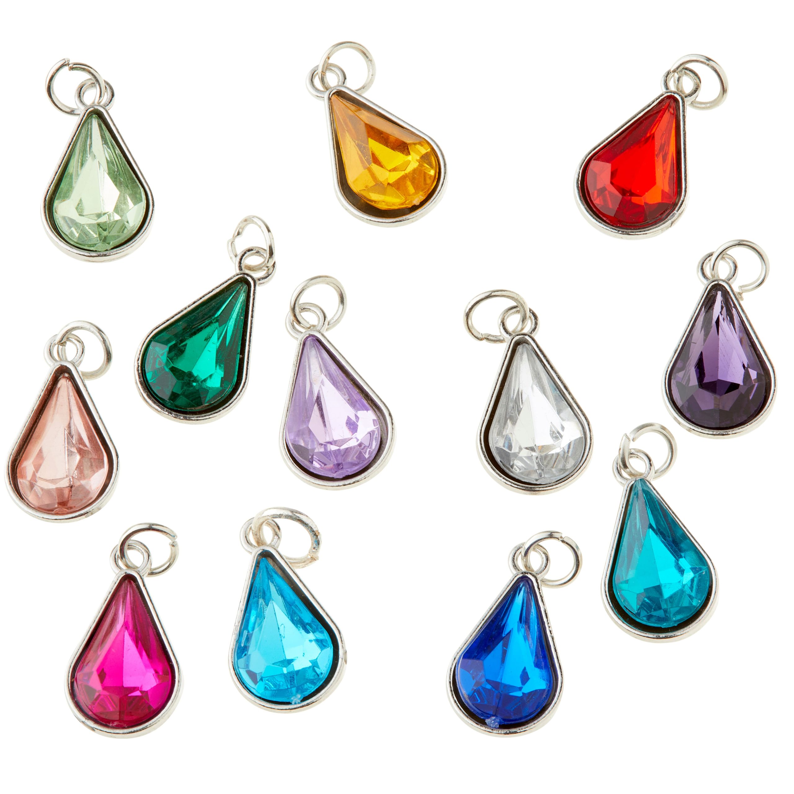 Teardrop Gem Charm Set by Bead Landing™