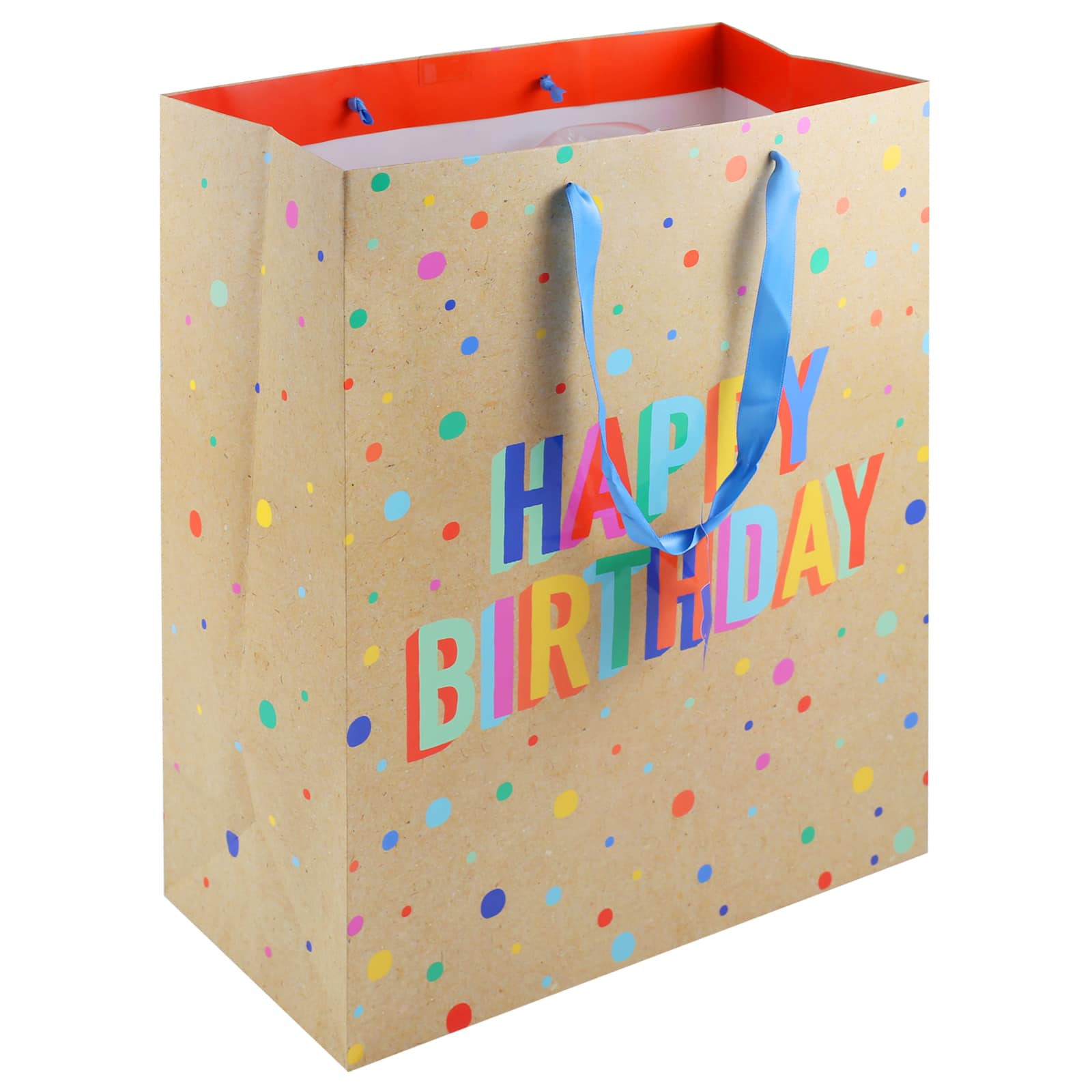 Large Kraft Happy Birthday Gift Bag by Celebrate It™ - Image 2