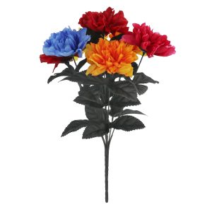 16" Red, Fuchsia, Yellow, & Blue Marigold Bush by Ashland®