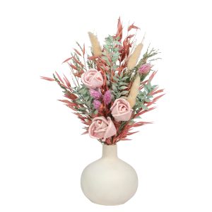 13" Premade Dried Botanical Mix in Ceramic Vase by Ashland®
