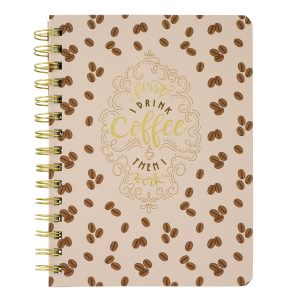 Back to School 6" x 8" Coffee Beans Hardcover Wire Bound Journal by Recollections™