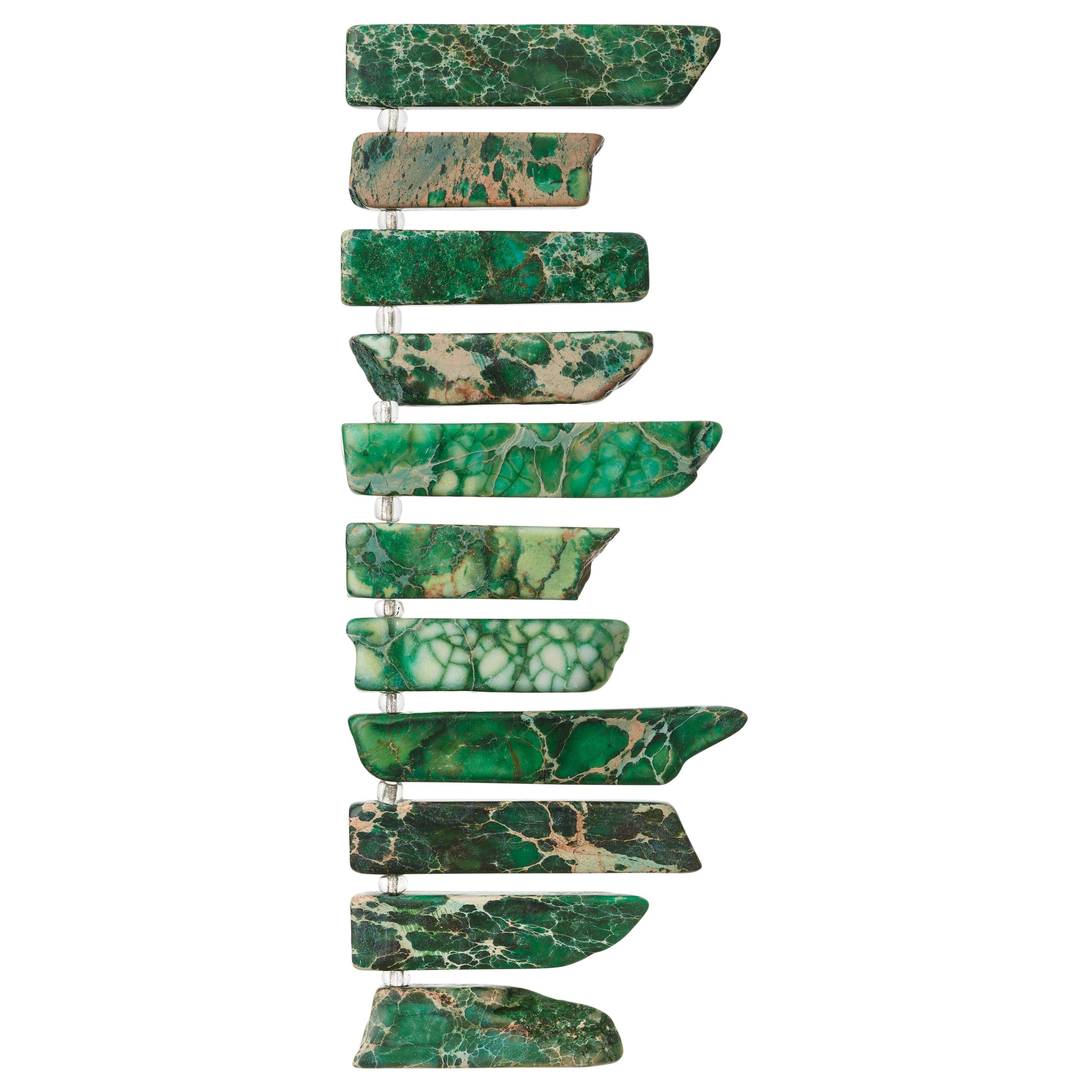 Green Dyed Imperial Jasper Stick Beads by Bead Landing™ - Image 3