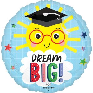 HX® 17" Dream Big Grad Foil Balloon