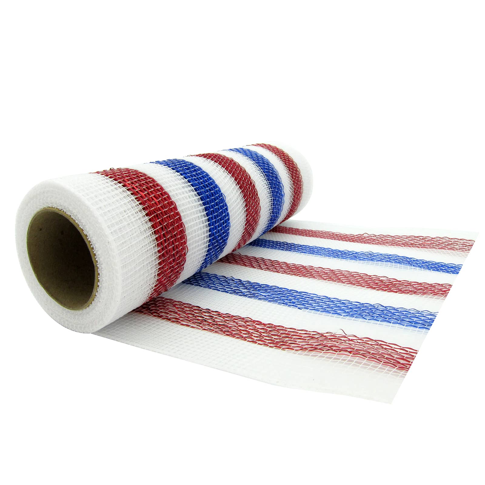 10" x 19ft. Red, White & Blue Striped Mesh by Celebrate It™ - Image 3