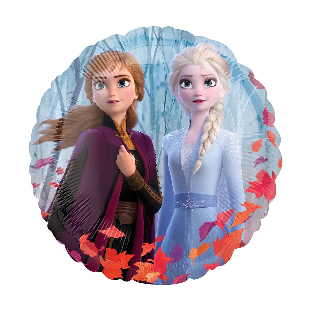 18" Frozen 2 Ana & Elsa Double-Sided Foil Balloon - Image 2
