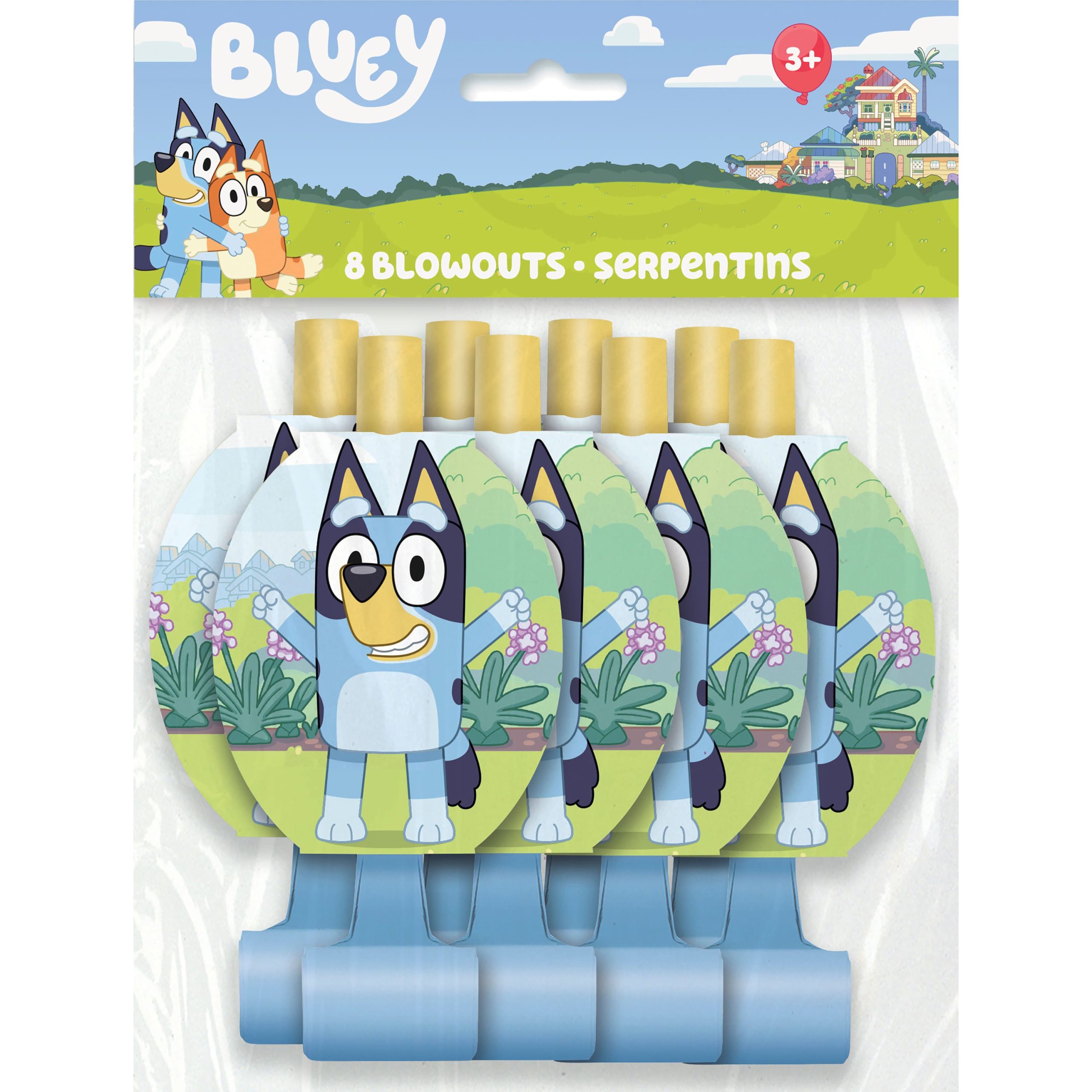Bluey Party Blowouts, 8ct. - Image 2